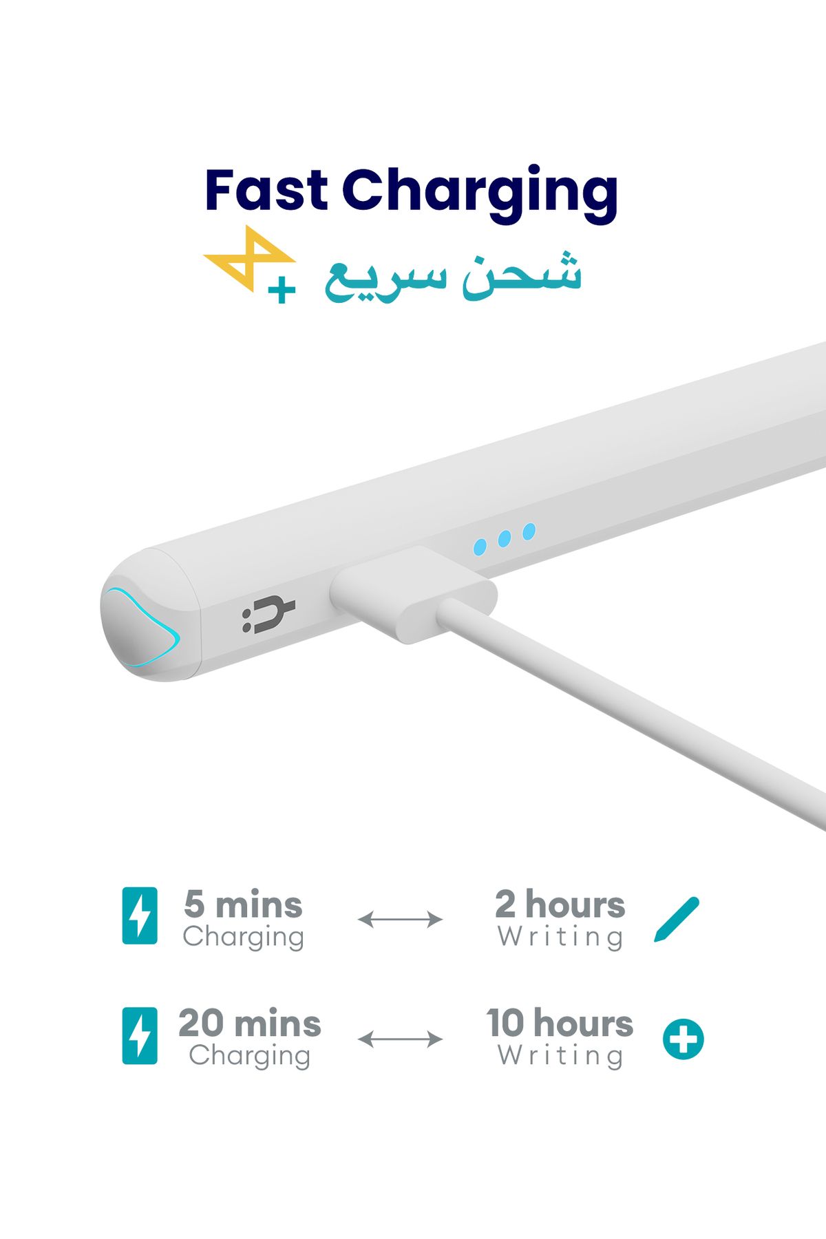 Tinymoose-Pencil Pro Lumin – 3 LED Battery Indicator, USB-C Charging, Palm Rejection - iPad 2018 and above 4