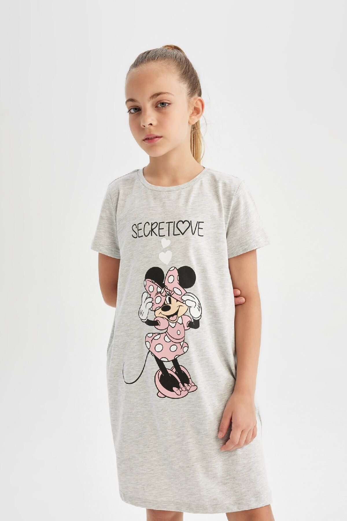 DeFacto-Rochie pentru fetiță Disney Mickey & Minnie cu mânecă scurtă - D1426A824SM 3