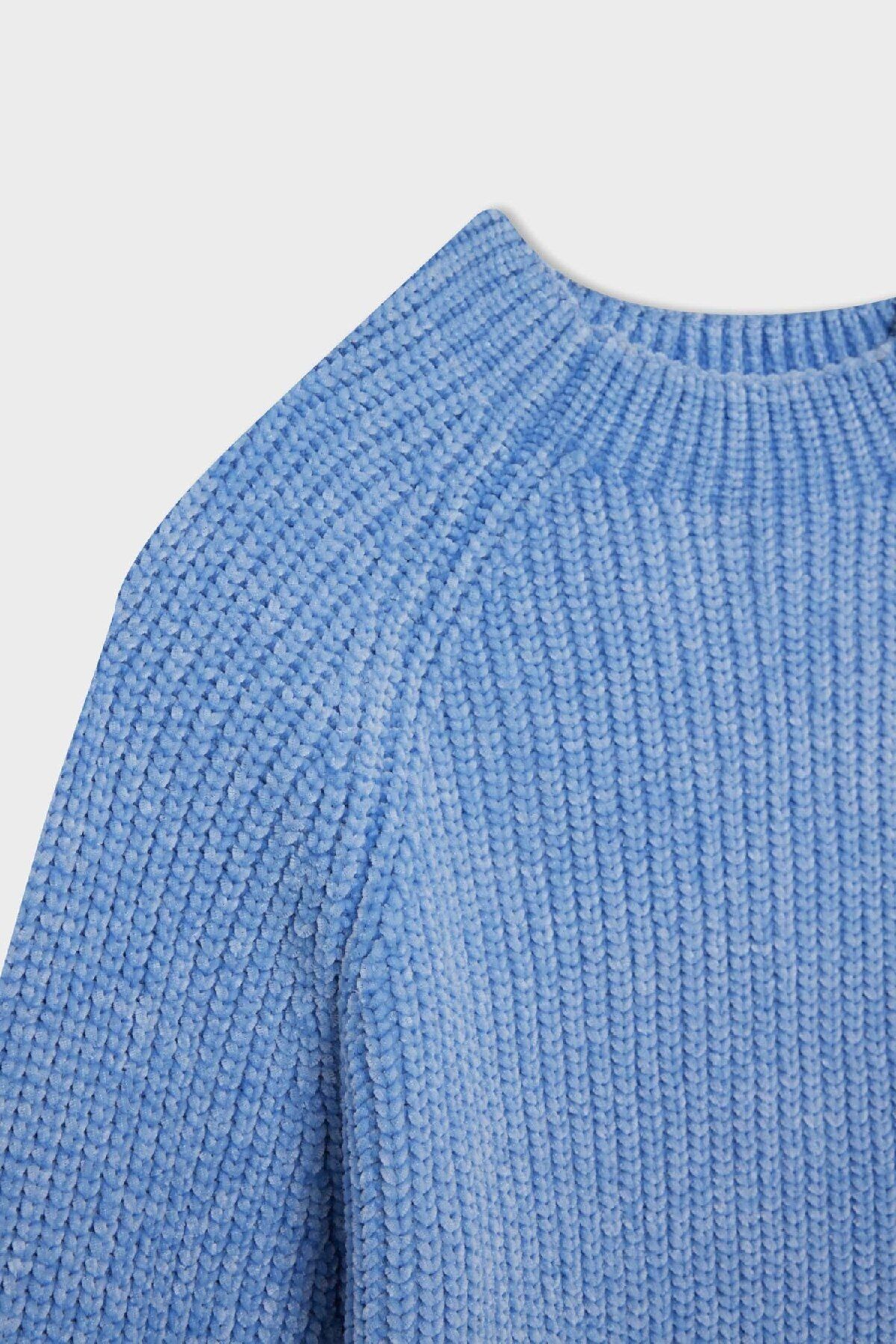 DeFacto-Strickpullover mit normaler Passform und halbem Rollkragenpullover C6234AX24CW 8