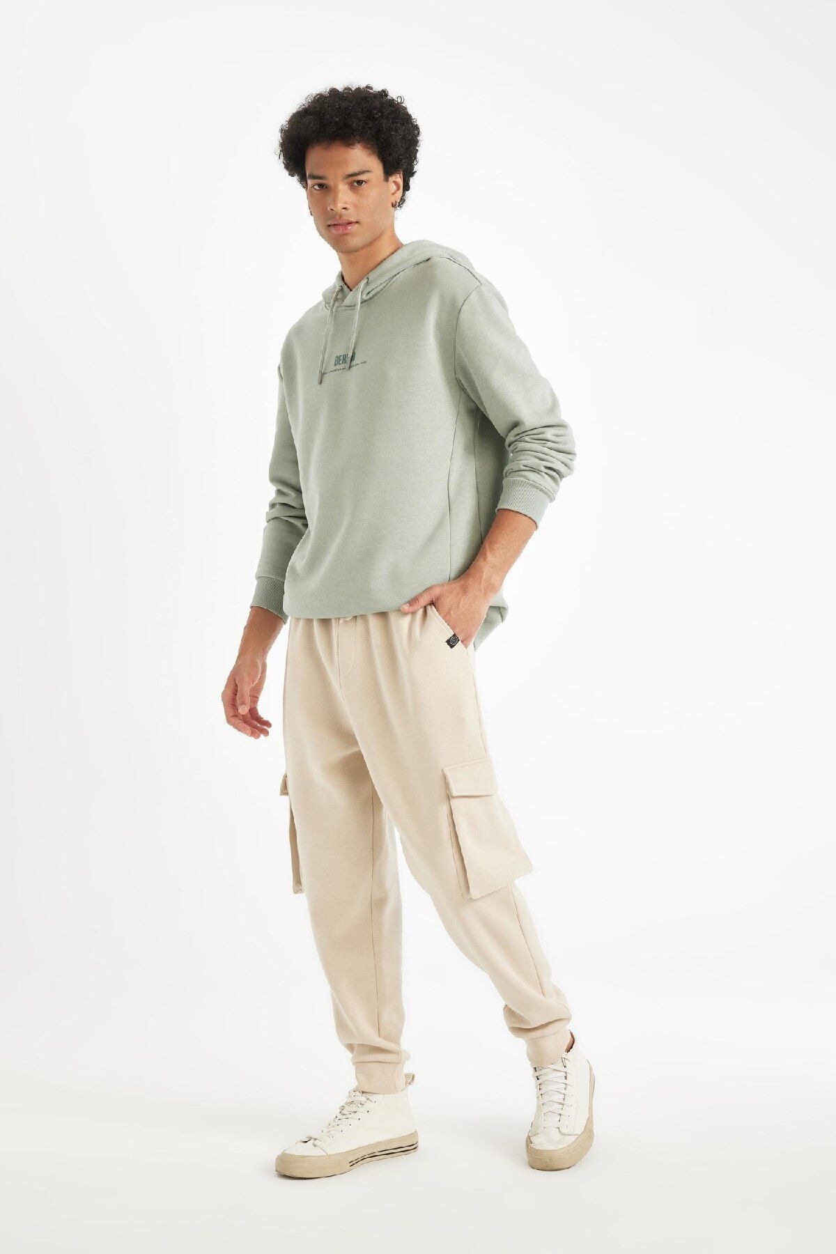 DeFacto-Jogger-Jogginghose mit normaler Passform – Cargo-Tasche, Schnürung, elastisches Bein Y5533az24au 5