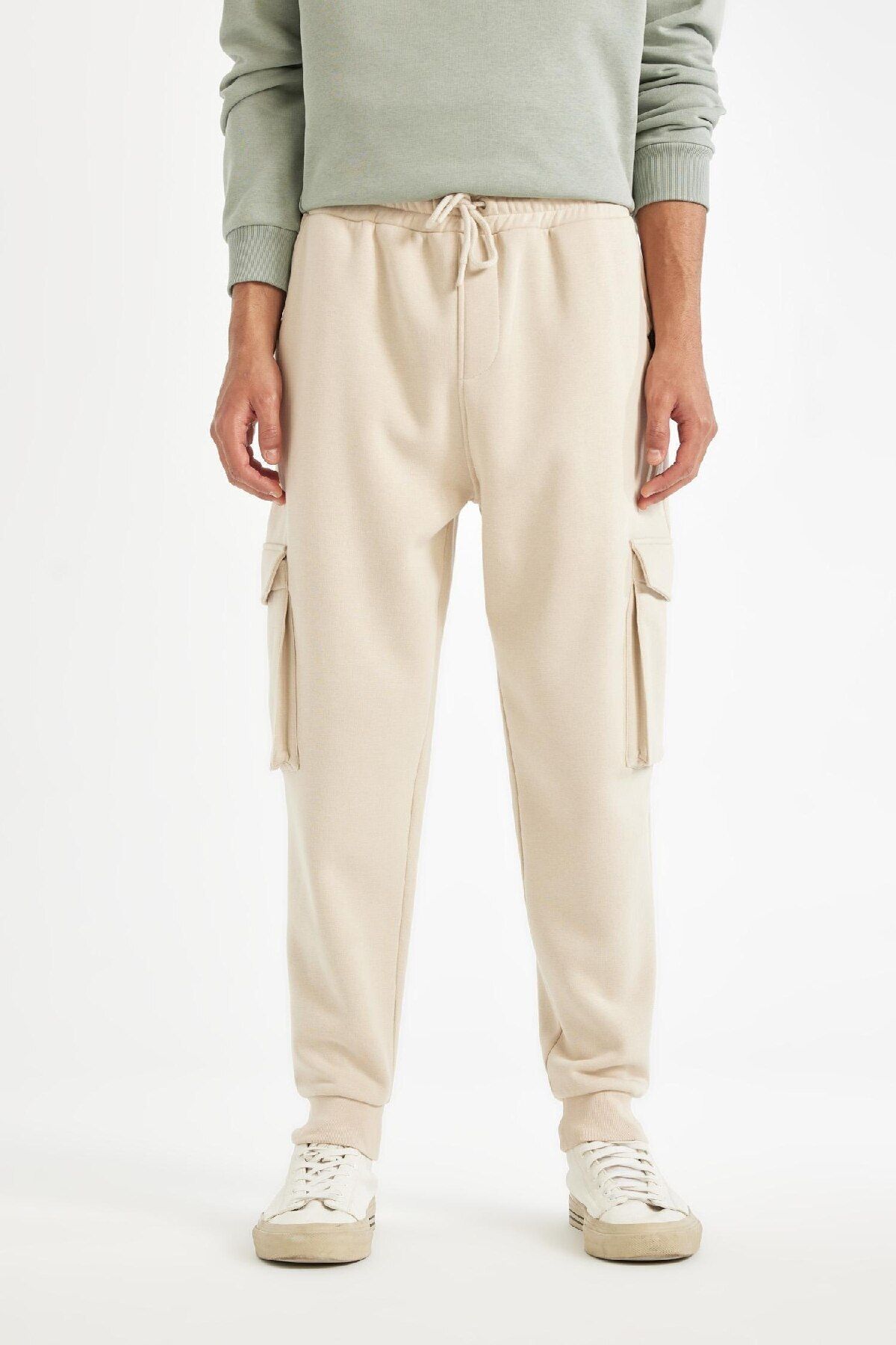 DeFacto-Jogger-Jogginghose mit normaler Passform – Cargo-Tasche, Schnürung, elastisches Bein Y5533az24au 6