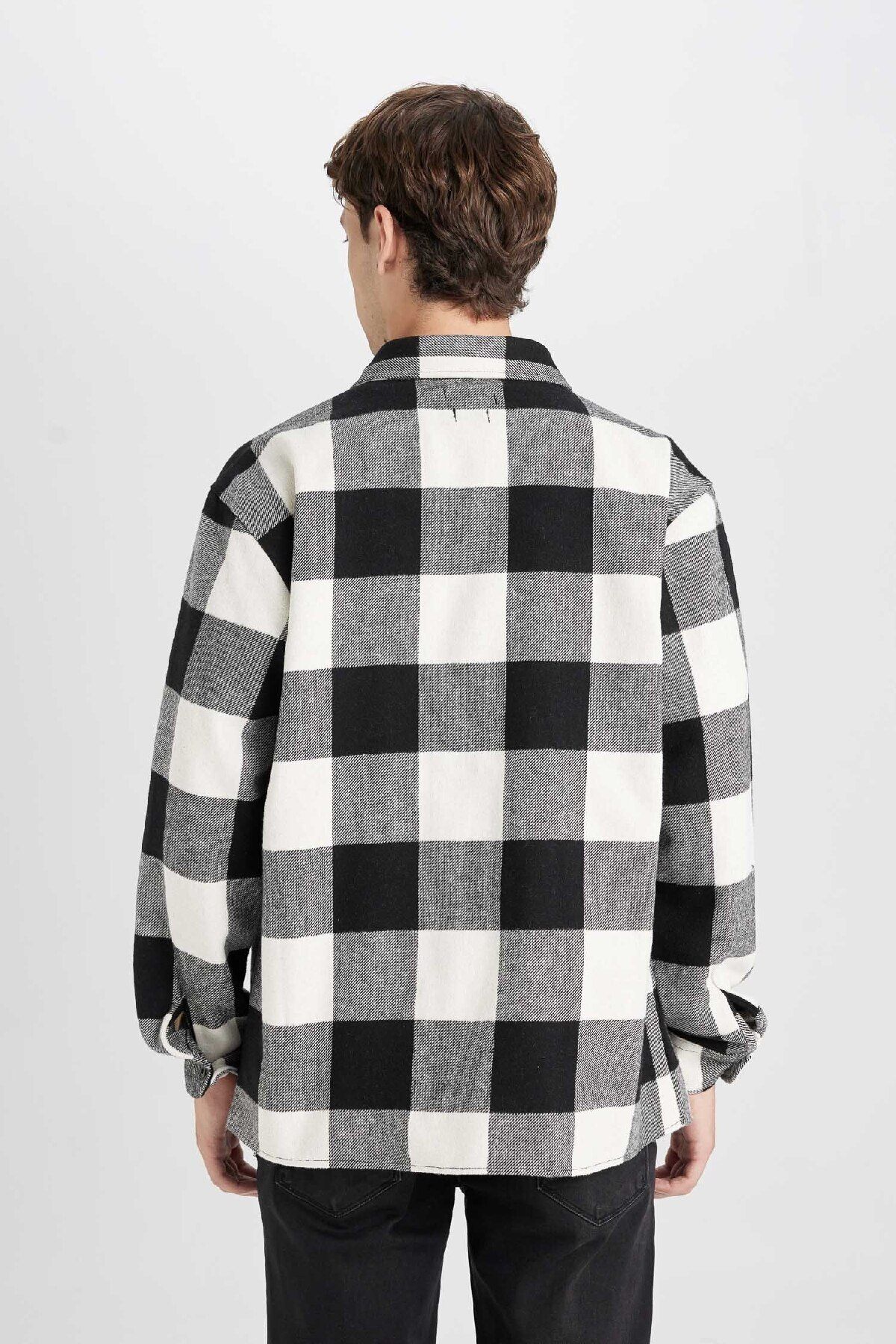 DeFacto-Regular Fit Checked Lumberjack Langarmshirt D3298ax24wn 6
