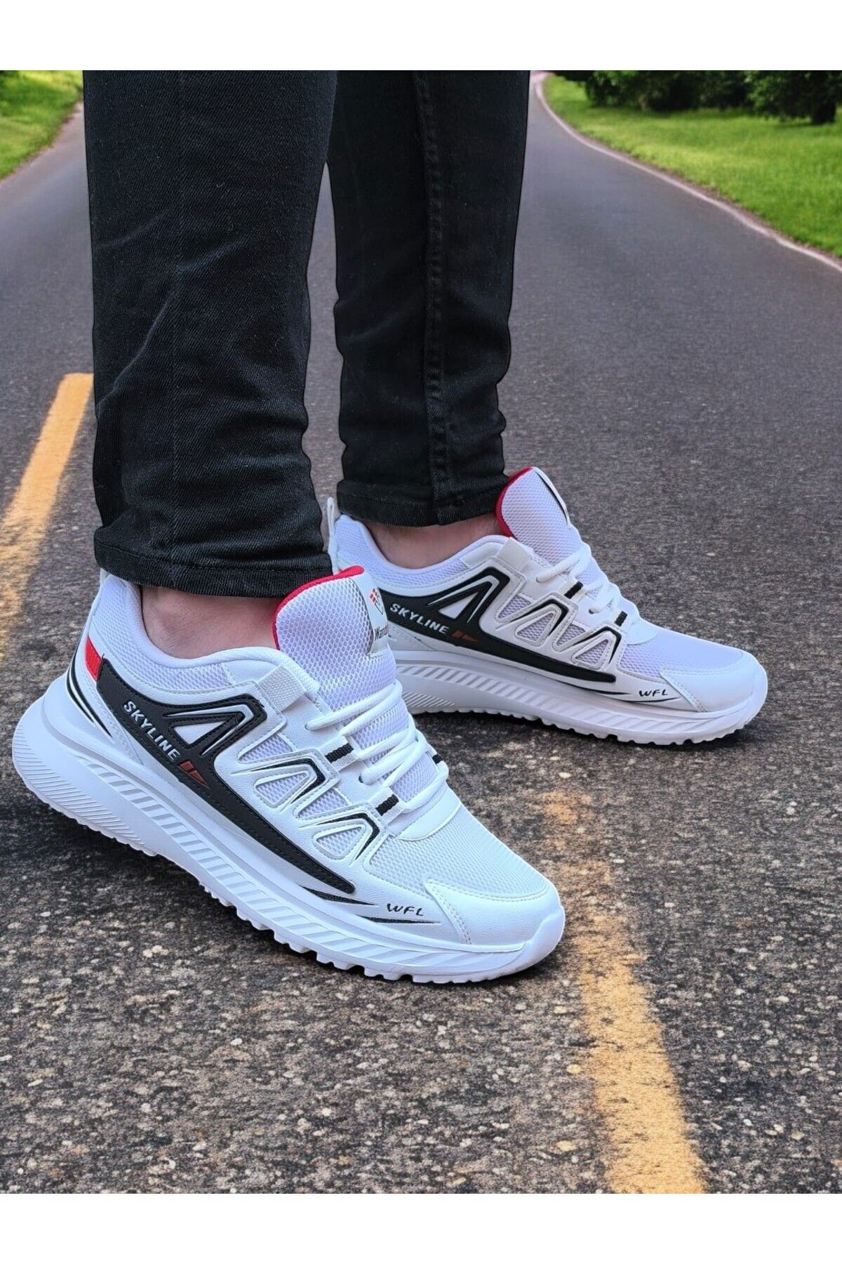 BİKAJOO Unisex Beyaz Bağcıklı WFL Günlük Sneaker BKJ4016
