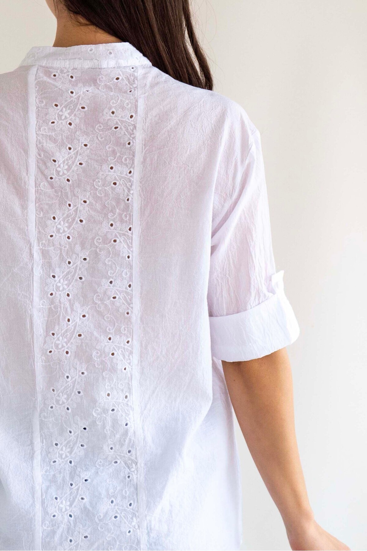 citycenterfashion-Women's Large Size Blouse Shirt 100% Cotton Organic Cty-Akc-755 7