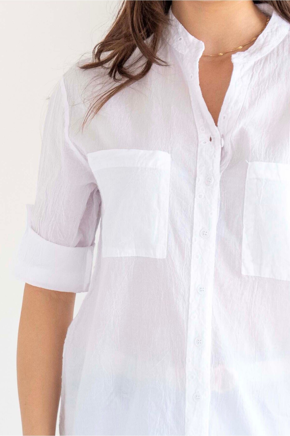 citycenterfashion-Women's Large Size Blouse Shirt 100% Cotton Organic Cty-Akc-755 3