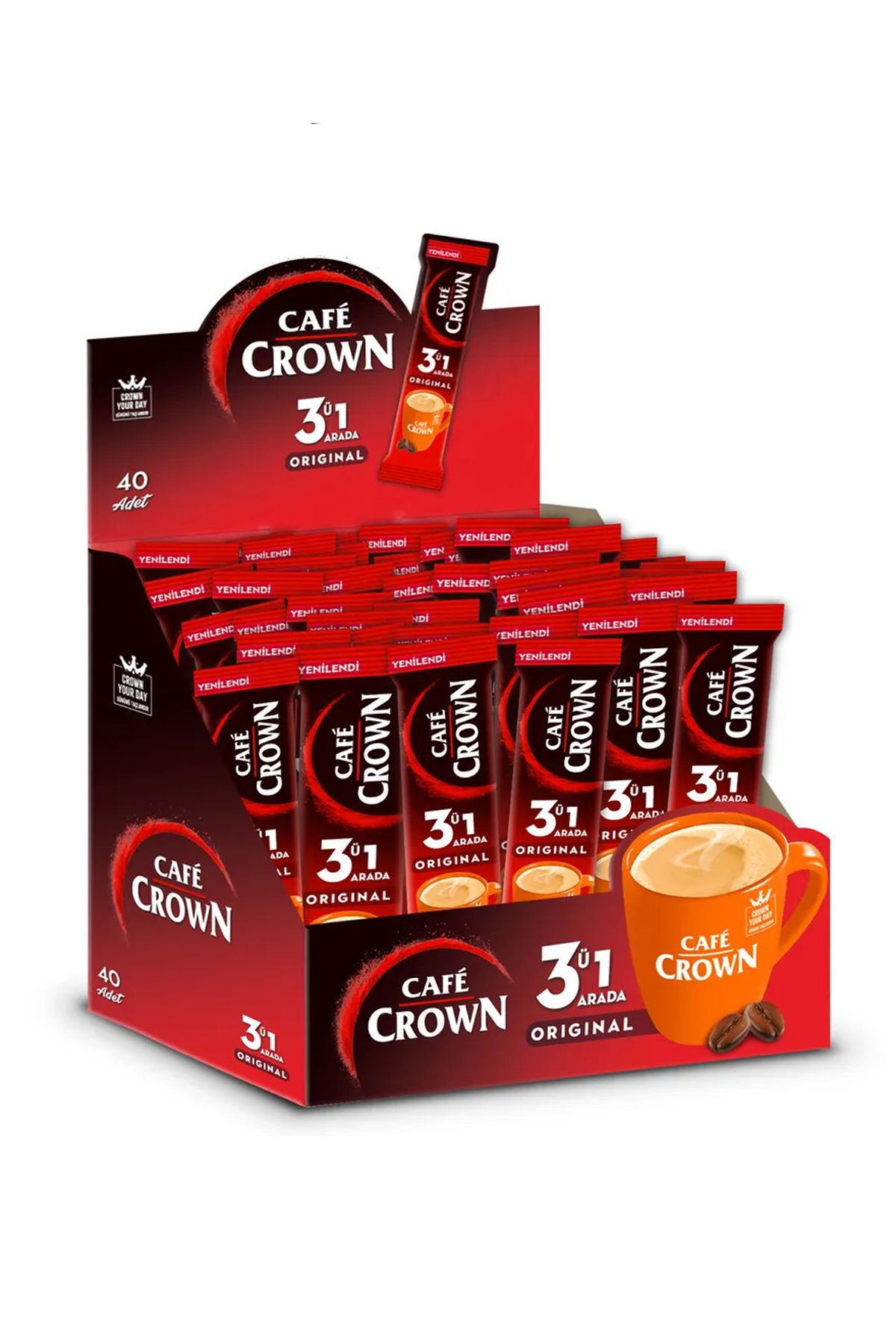 Ülker Cafe Crown 3'ü 1 Arada Kahve 17,5 Gram x (40 Adet)