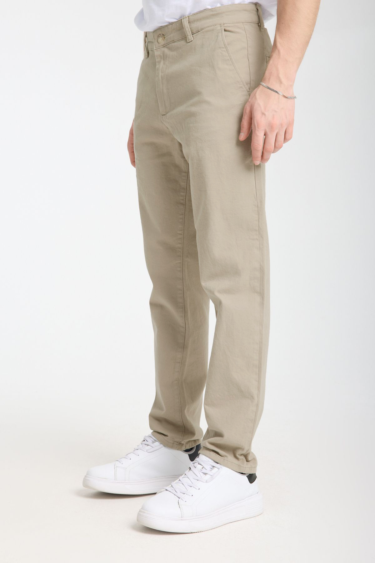  Trendyolmilla Man Ta? Regular Fit Basic Chino Esnek Gabardin Pantolon