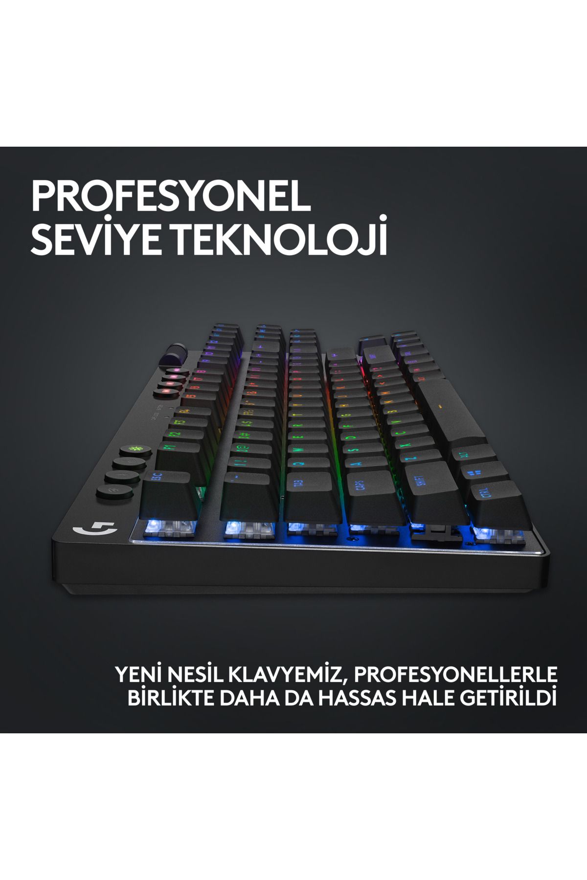 logitech-G Pro X Tkl Lightspeed Rgb Wireless Mechanical Gaming Keyboard with Tactile Switch and Black Color 9