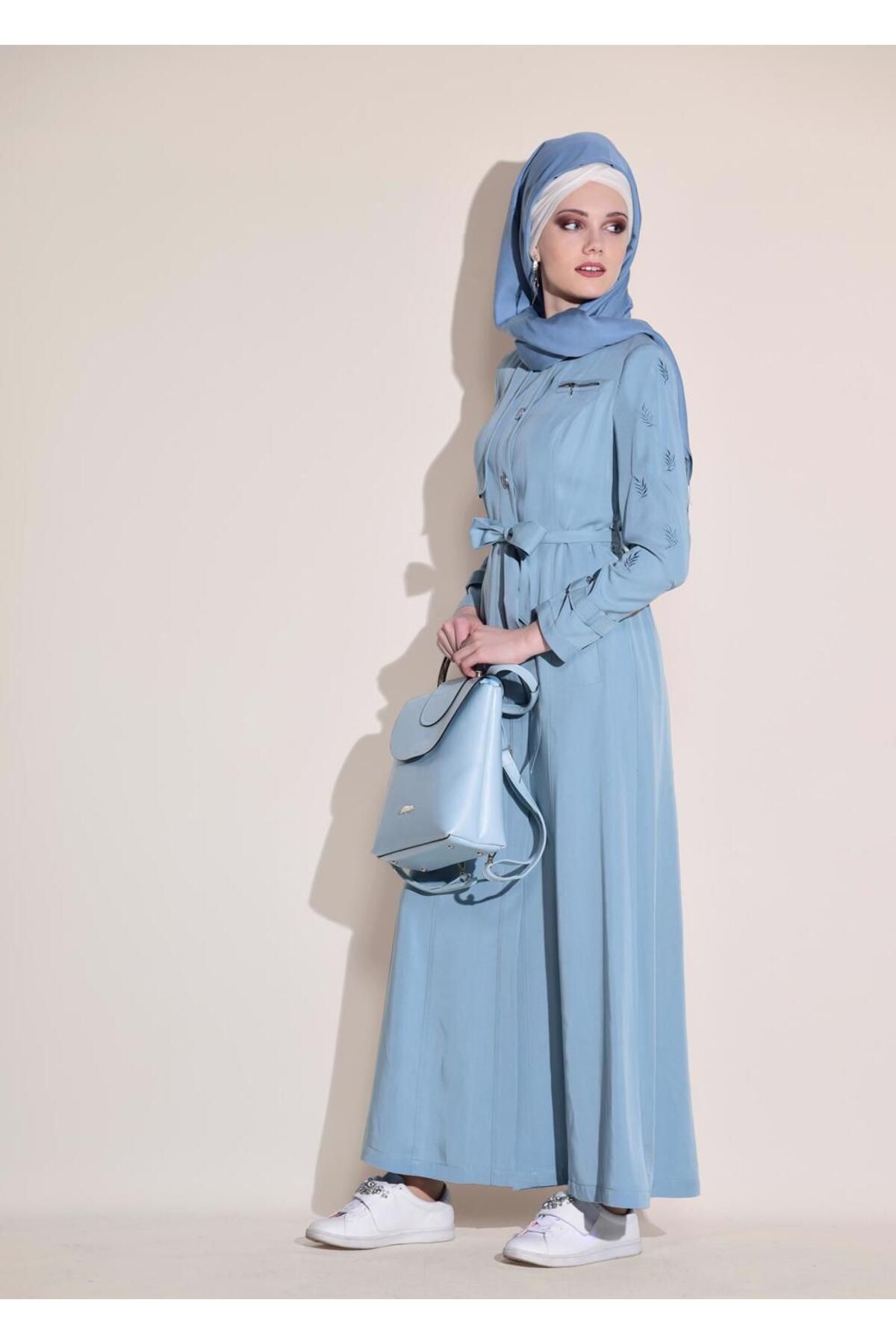 Alvina-Jacket with Pockets and Leaf Print 1228 2