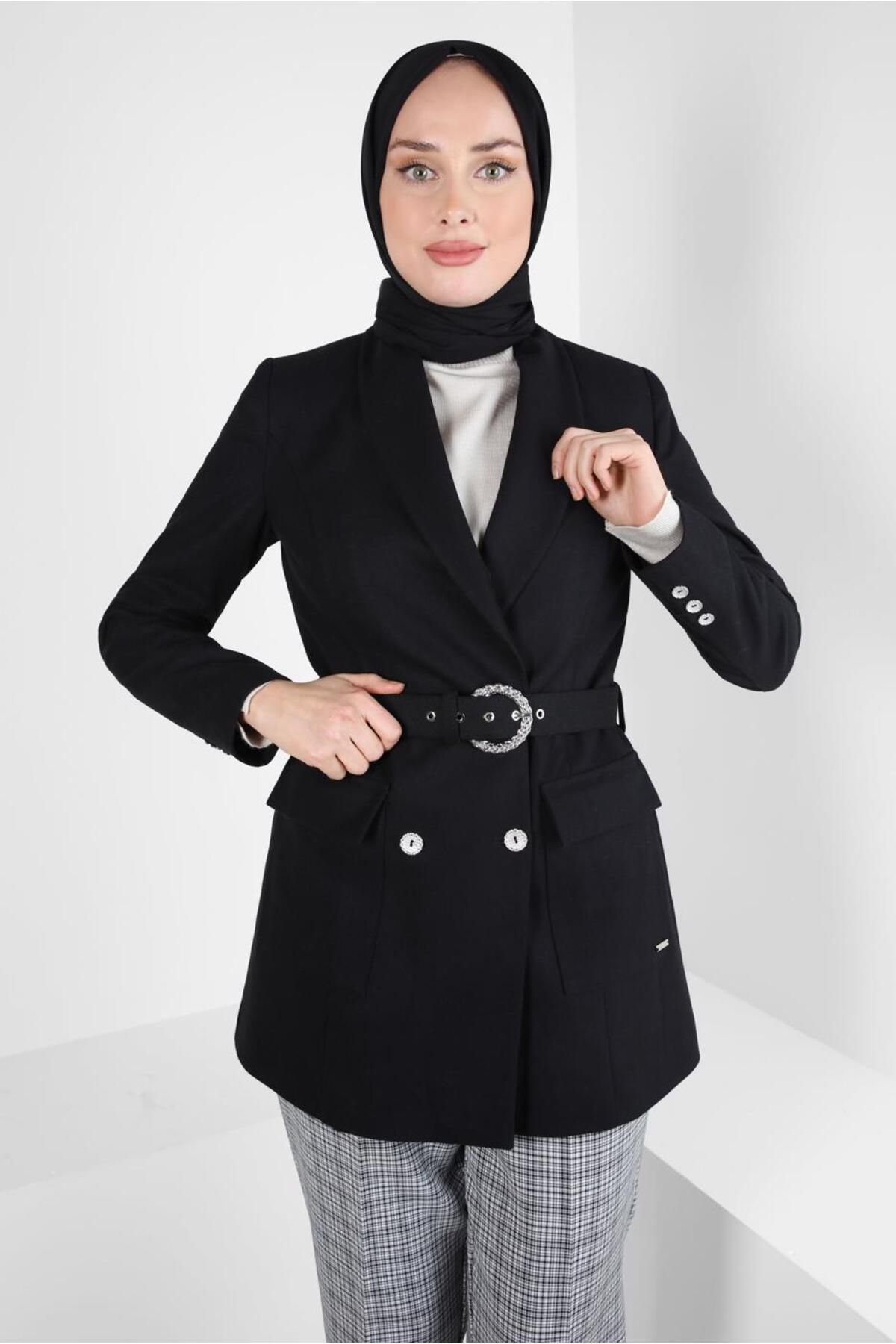 ژاکت کمربندی 44211 Alvina