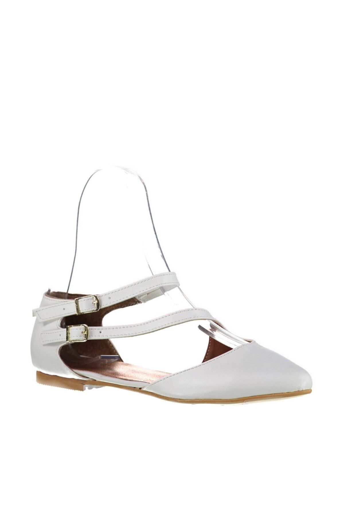 Fox Shoes-White Women's Ballerina D 726016909 2