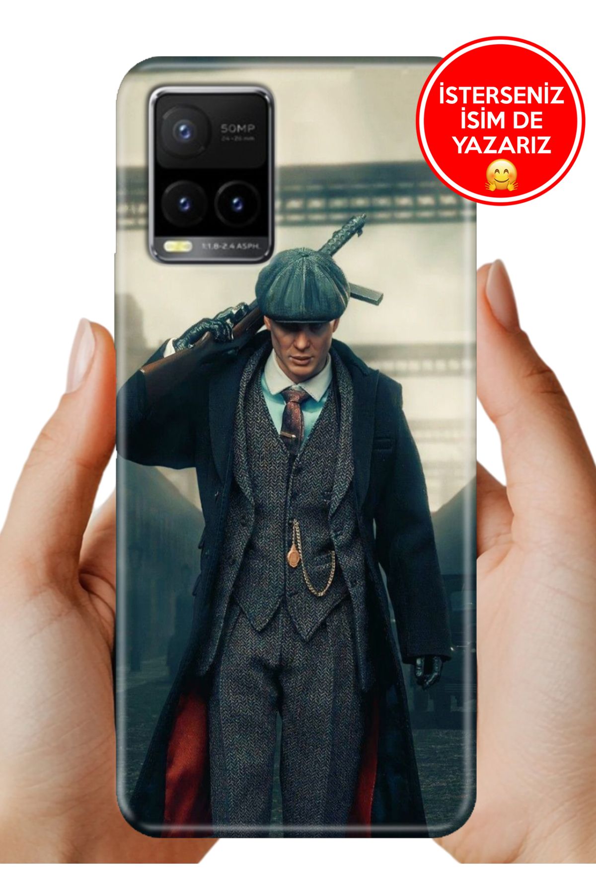Cekuonline Vivo Y32 / Y33S Uyumlu Kılıf Baskılı Life Style Kapak Silikon TommyShelby