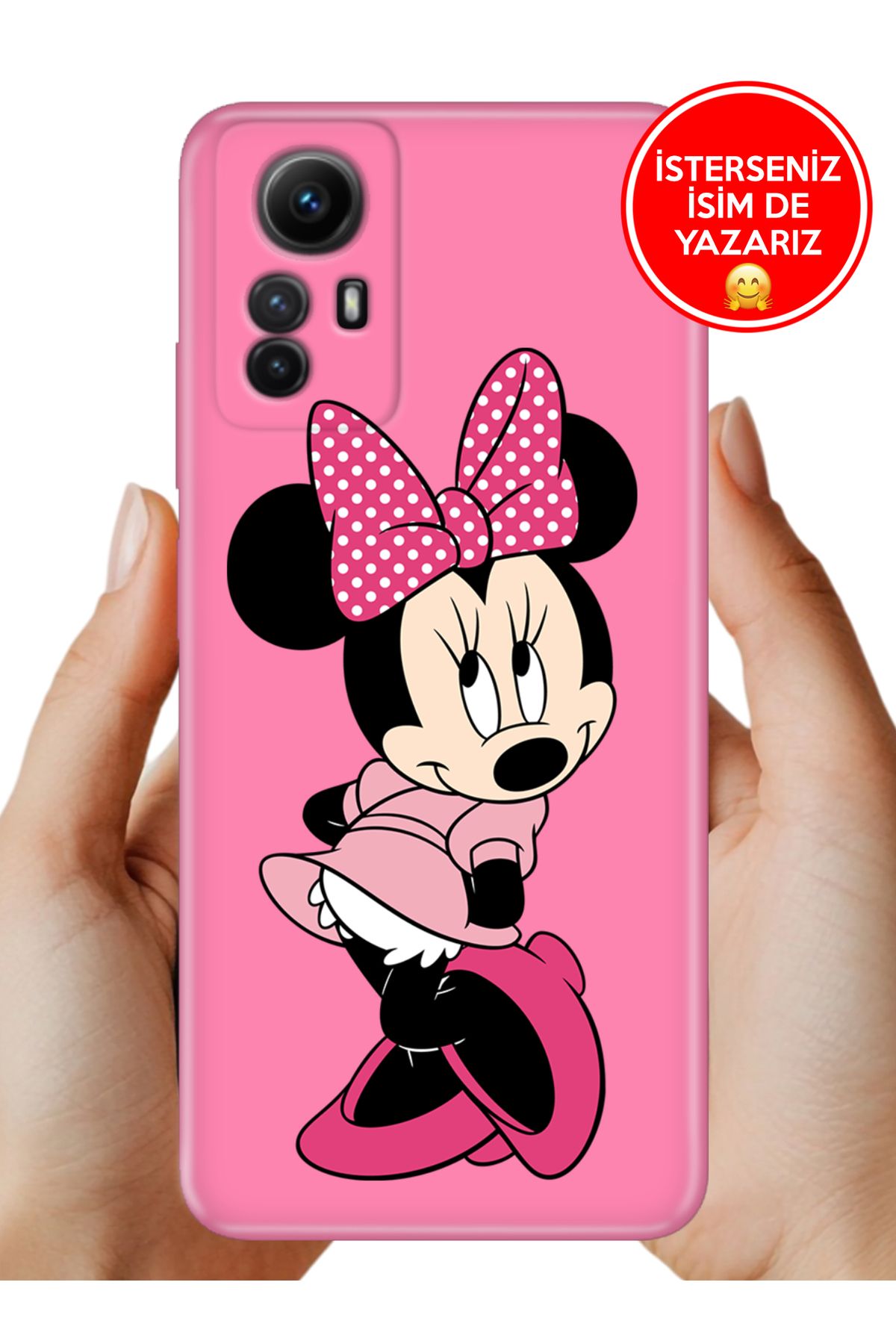 Cekuonline Xiaomi Redmi Note 12s Kılıf Baskılı Life Style Kapak Silikon Utangaç Minnie