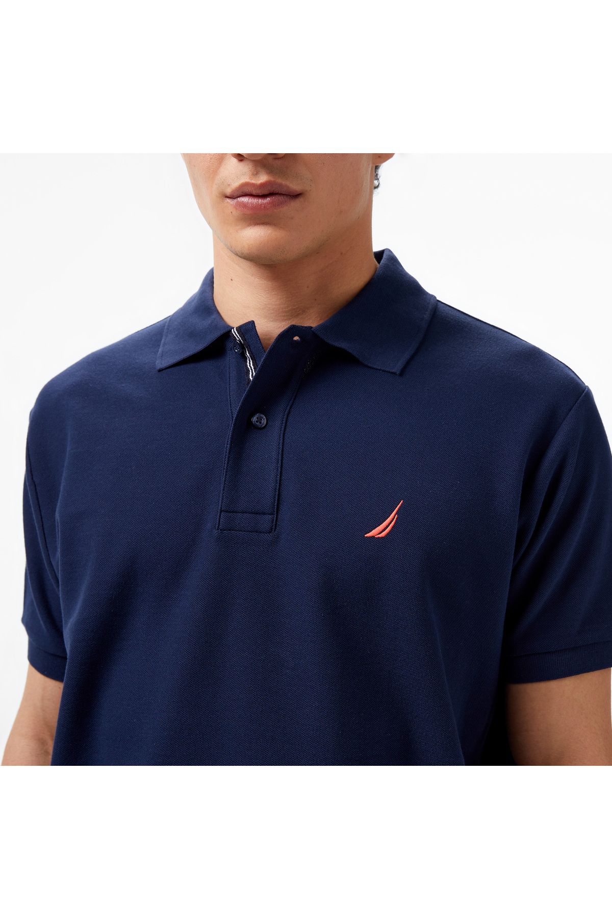 تی شرت یقه پولو آبی مردانه تيشرت يقه آستين كوتاه مدل Nautica