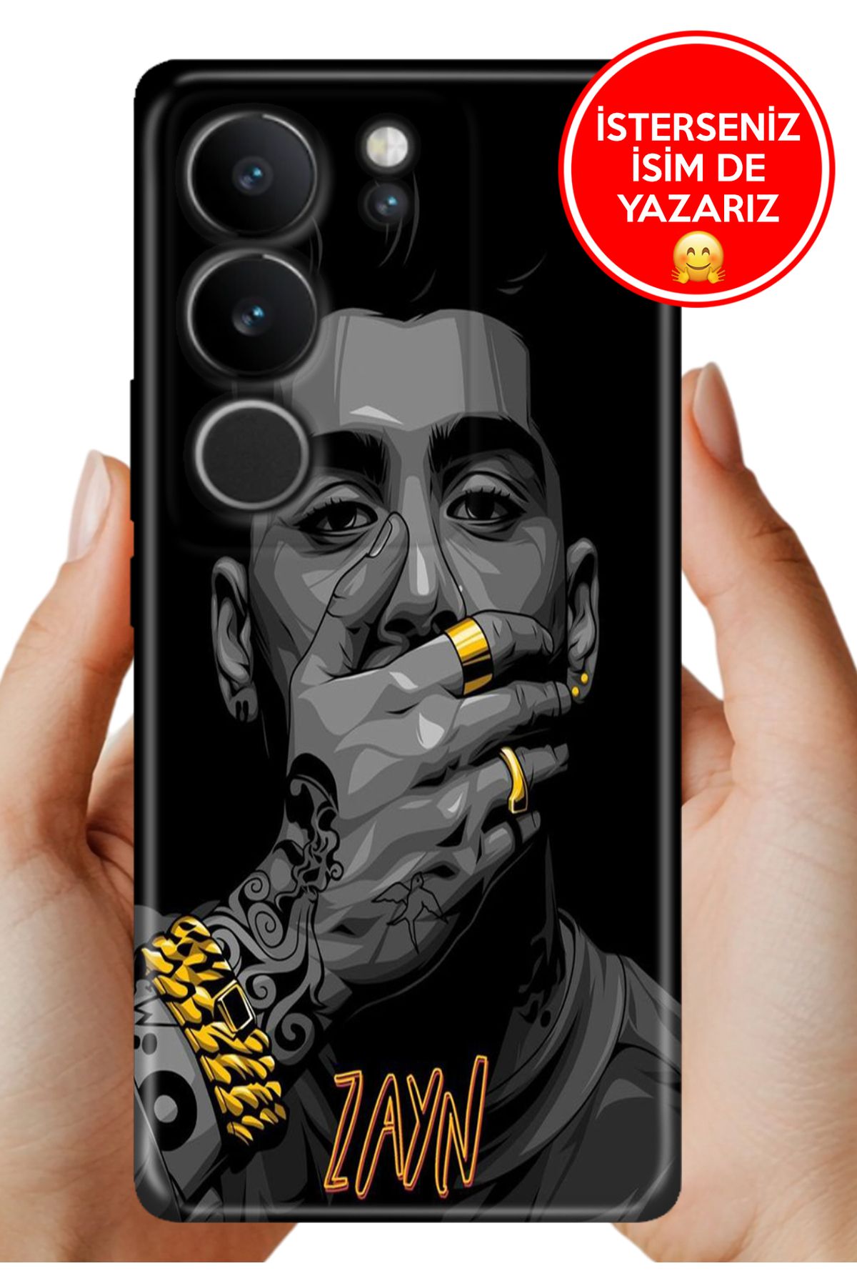 Cekuonline Vivo V29 5G Kılıf Baskılı Life Style Kapak Silikon Zayn