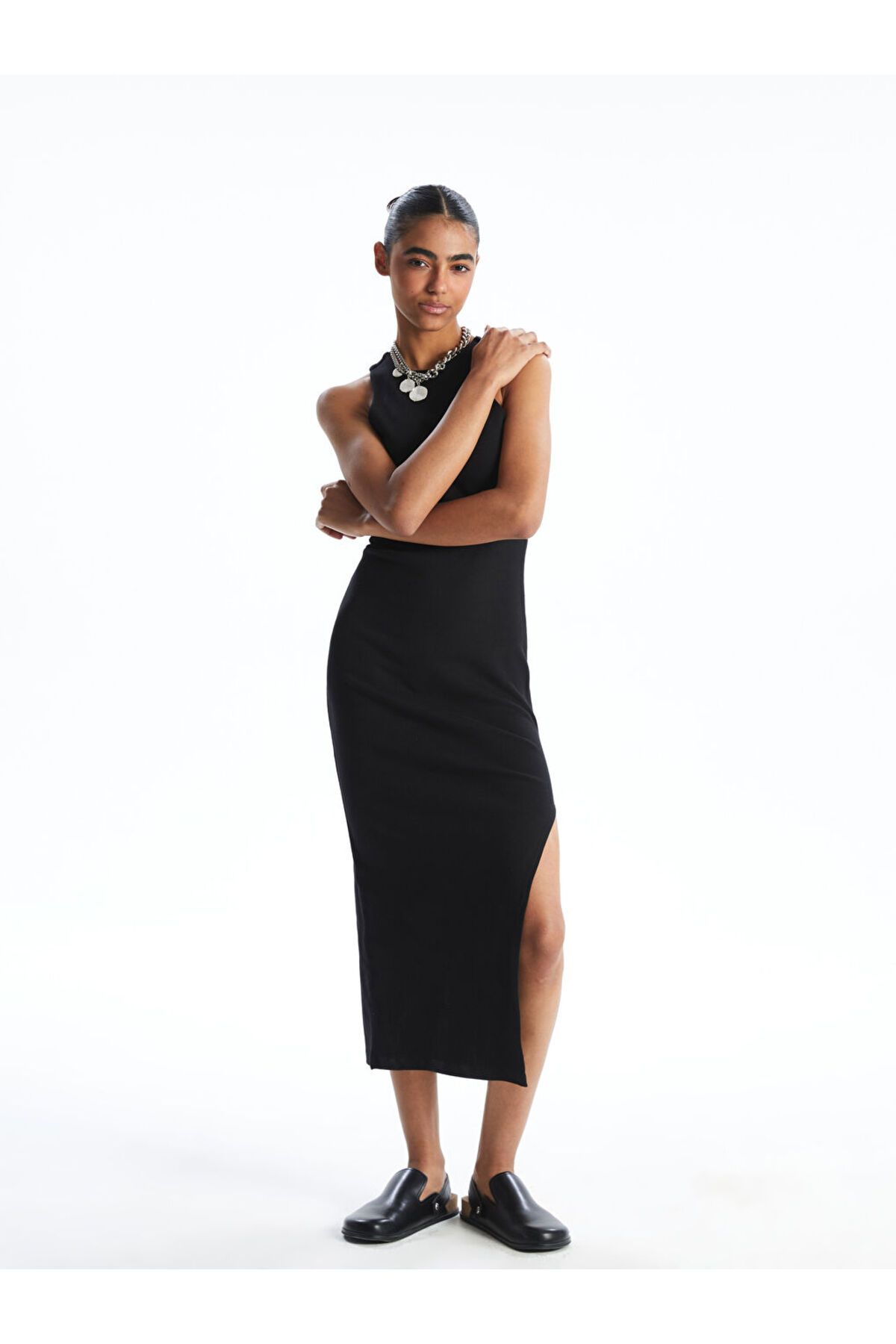 LC Waikiki LCW Halter Yaka Bodycon Elbise