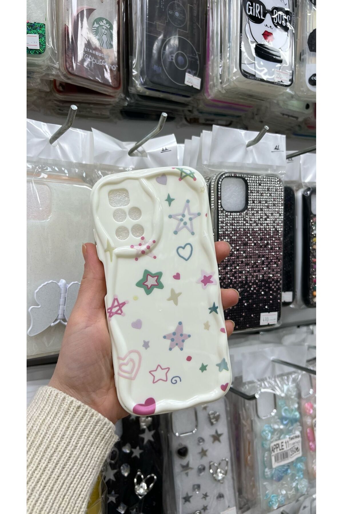 TECNOTREND Xiaomi Redmi 10 2022 Sanatsal KOLAJ Desenli Silikon kılıf