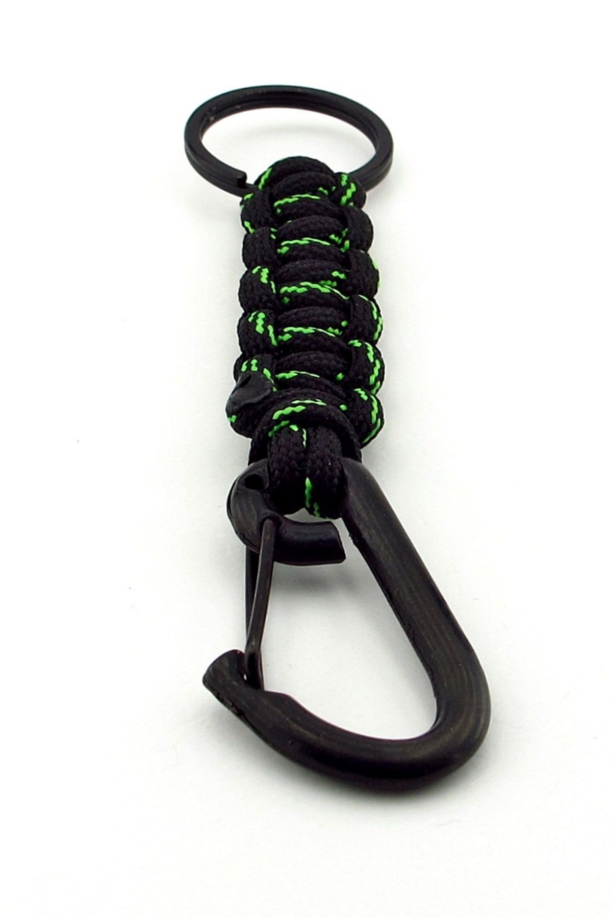 Solfera-Outdoor Hook's Camping Kh C324's in Black to Black Green Paracord 3