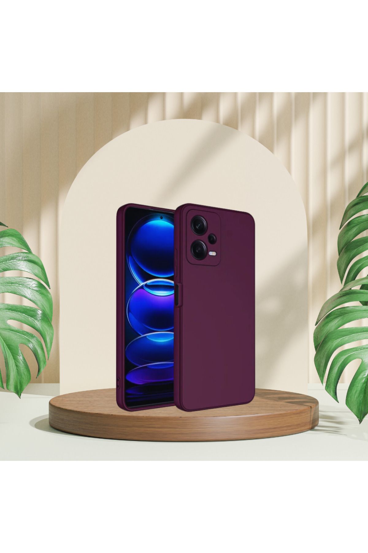 Skygo XİAOMİ REDMİ NOTE 12 PRO PLUS 5G RUBBER SİLİKON KILIF MÜRDÜM