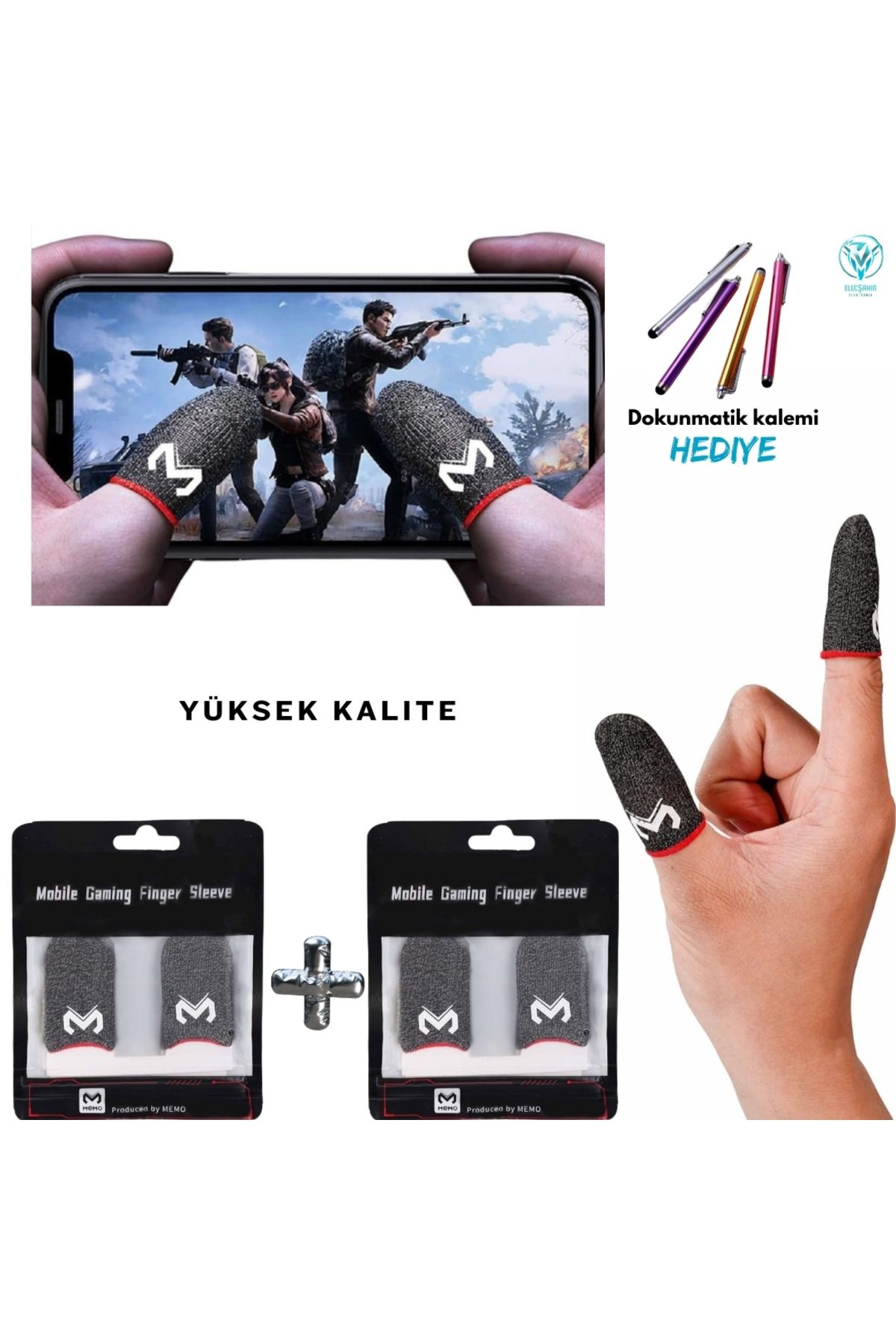 İVOTECH PUBG PARMAK ELDİVENİ E-SPOR PARMAK ELDİVENİ FİNGER SLEVEE PARMAKLIK. Yüksek kalite, 2 Aded.