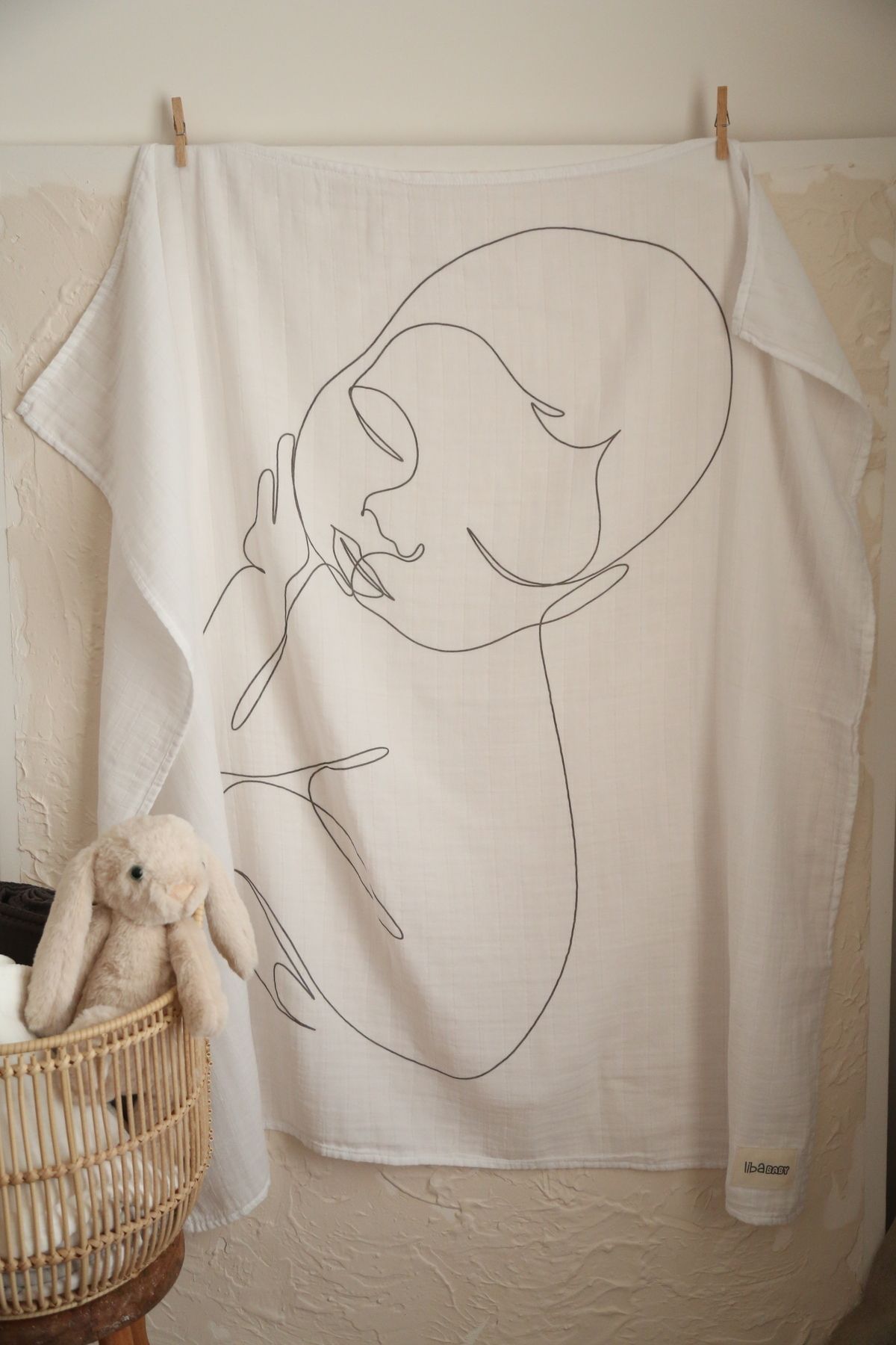 Müslin Bebek-OEKO-TEX Sertifikalı %100 Pamuk 2 Katlı 110x115 cm Müslin Bebek Battaniye & Örtü