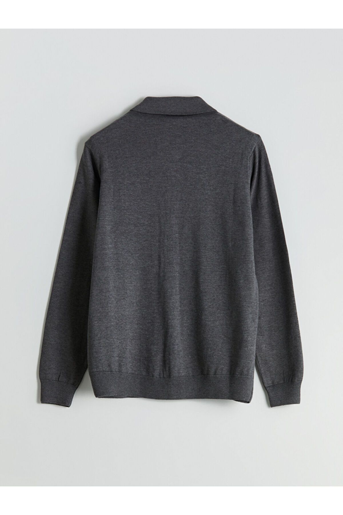 LC Waikiki-Southblue Standard Fit Polo Neck Men's Knitwear Cardigan 2