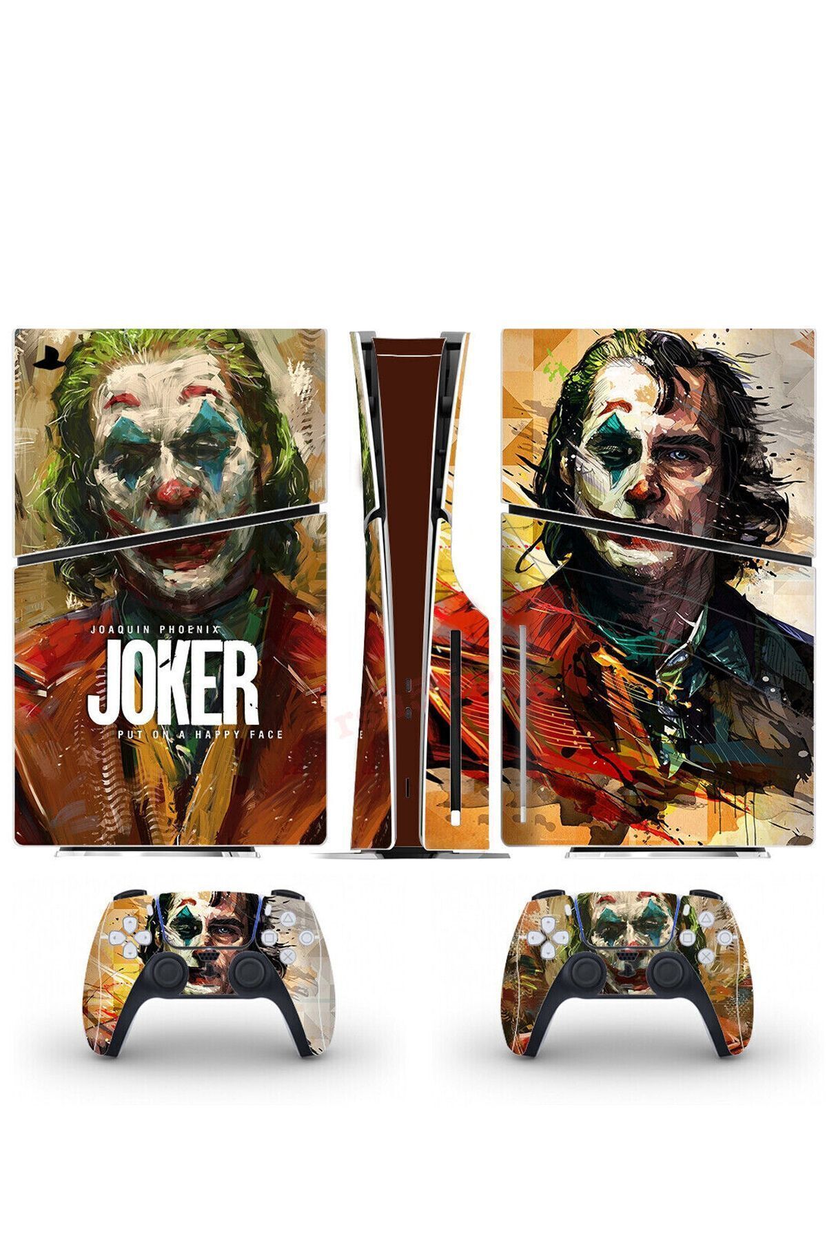 cosy home gift Joker Playstation 5 Slim Disk Versiyon Sticker Kaplama Seti