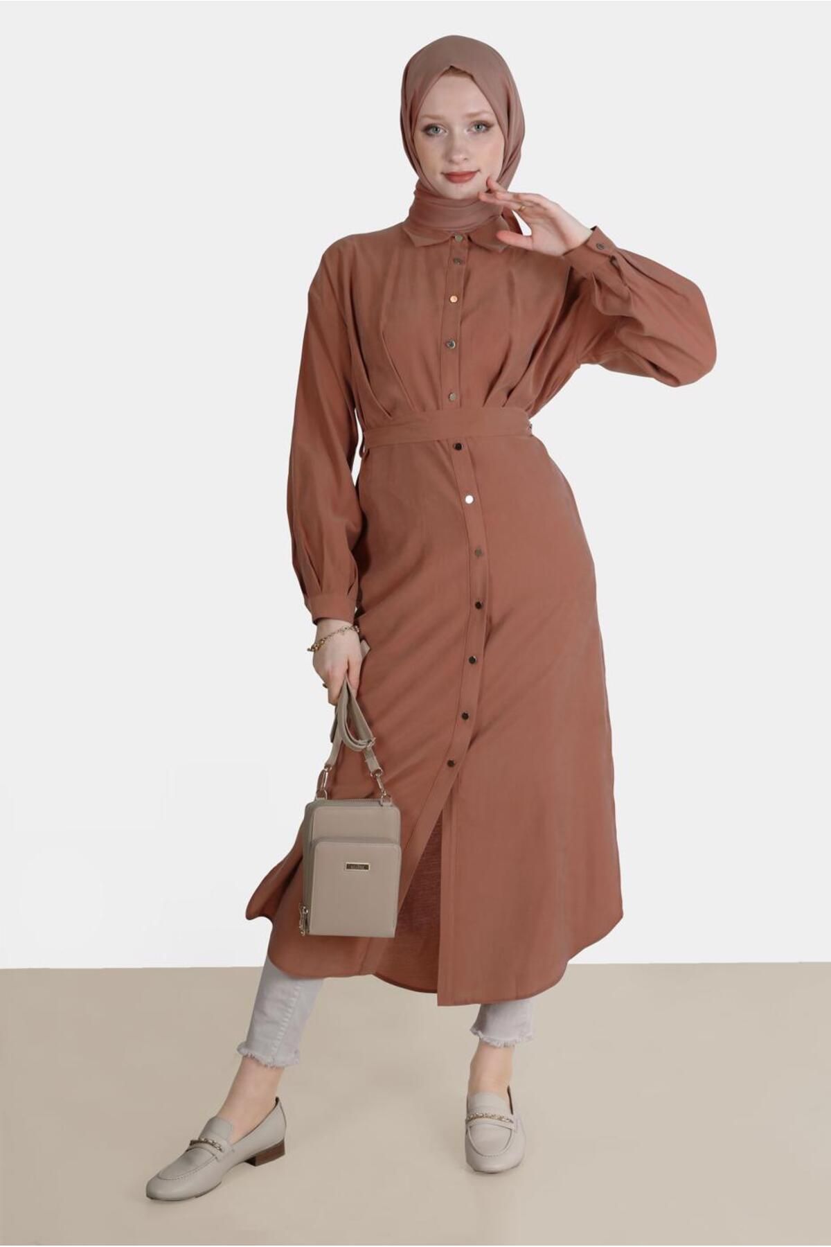 تونیک کمربند پلیسه 42702 Alvina