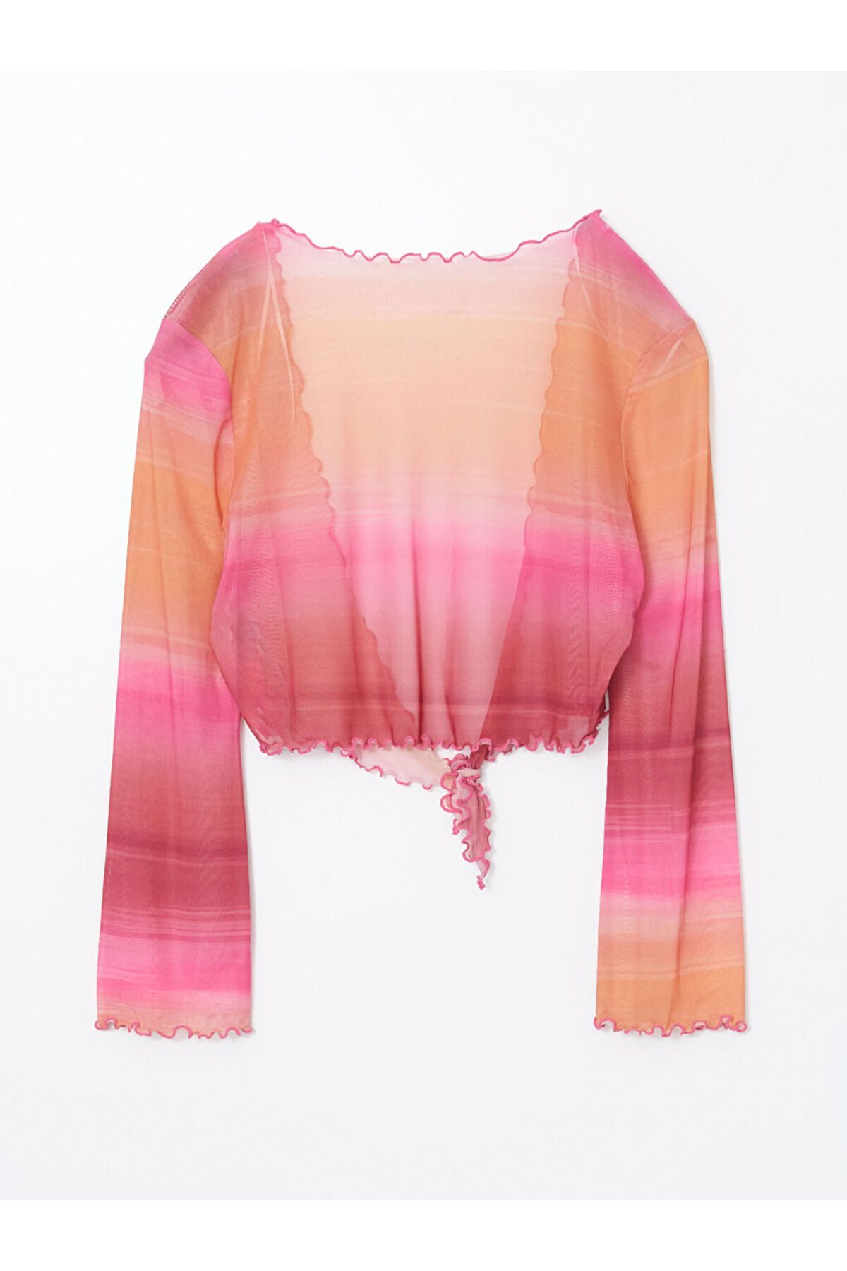 LC Waikiki-Tie Dye Patterned Blouse and Skirt Beach Set 6