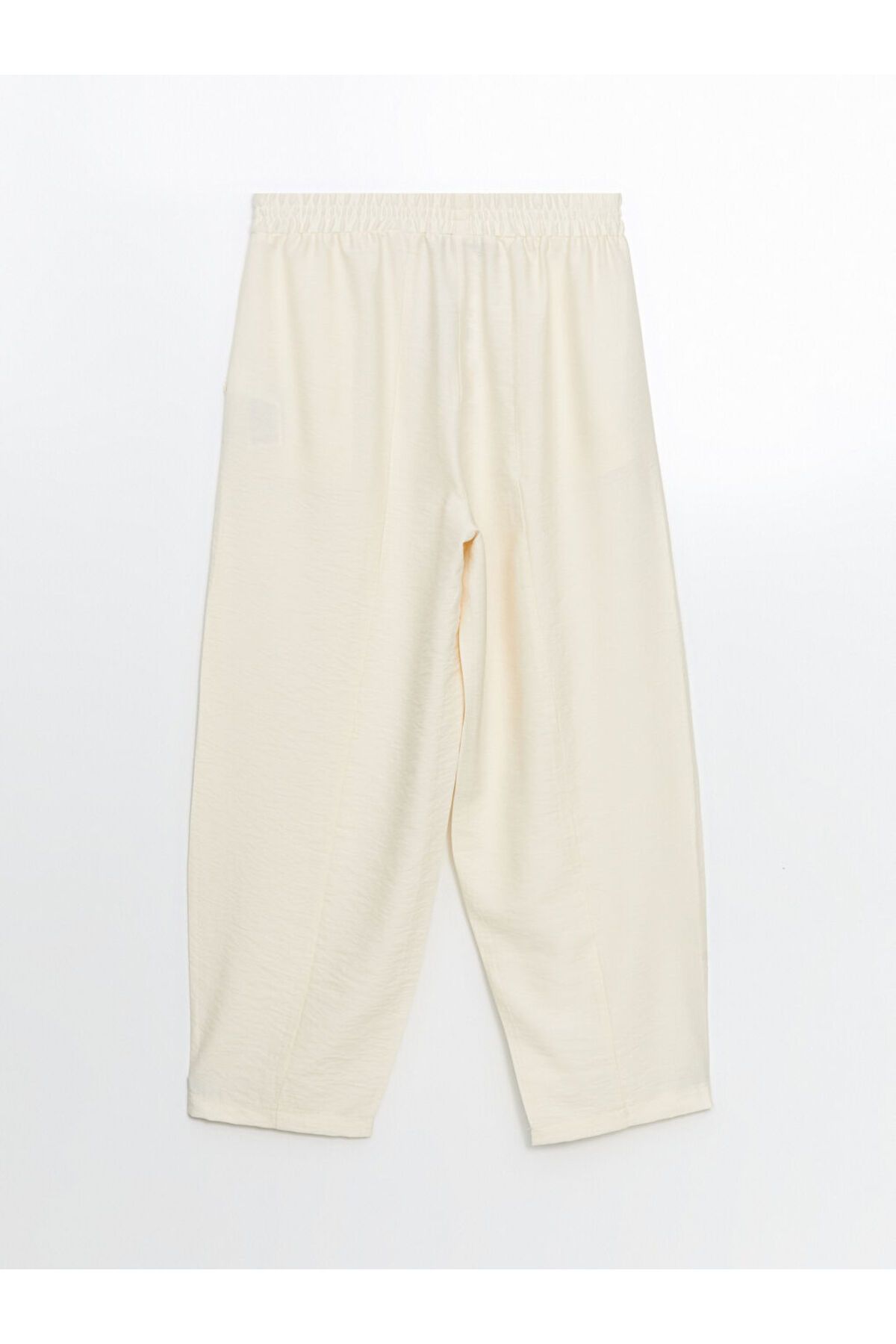 LCW Modest Ekru Beli Lastikli Kadın Pantolon - 6