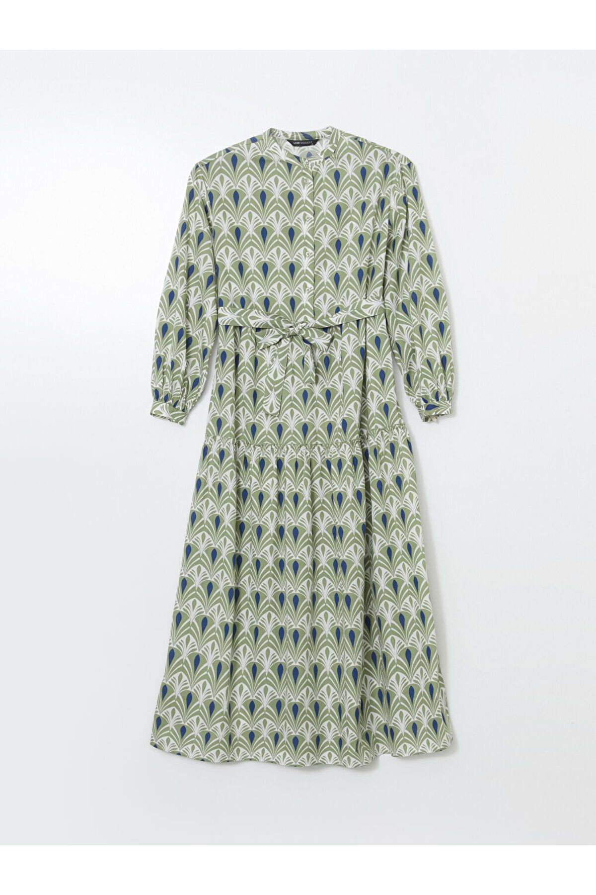 LC Waikiki-Rochie de damă cu model LCW Modest Green Judge 5
