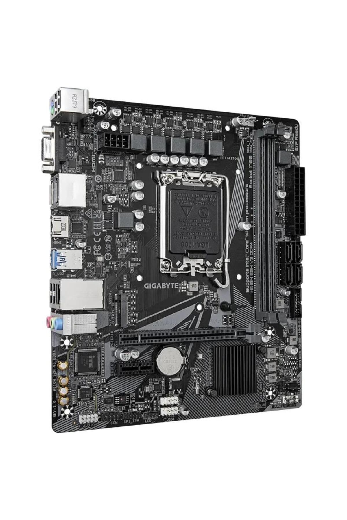 Gigabyte-Placa de baza GIGABYTE H610M S2H V3 DDR4, Intel H610, LGA 1700, mATX 3