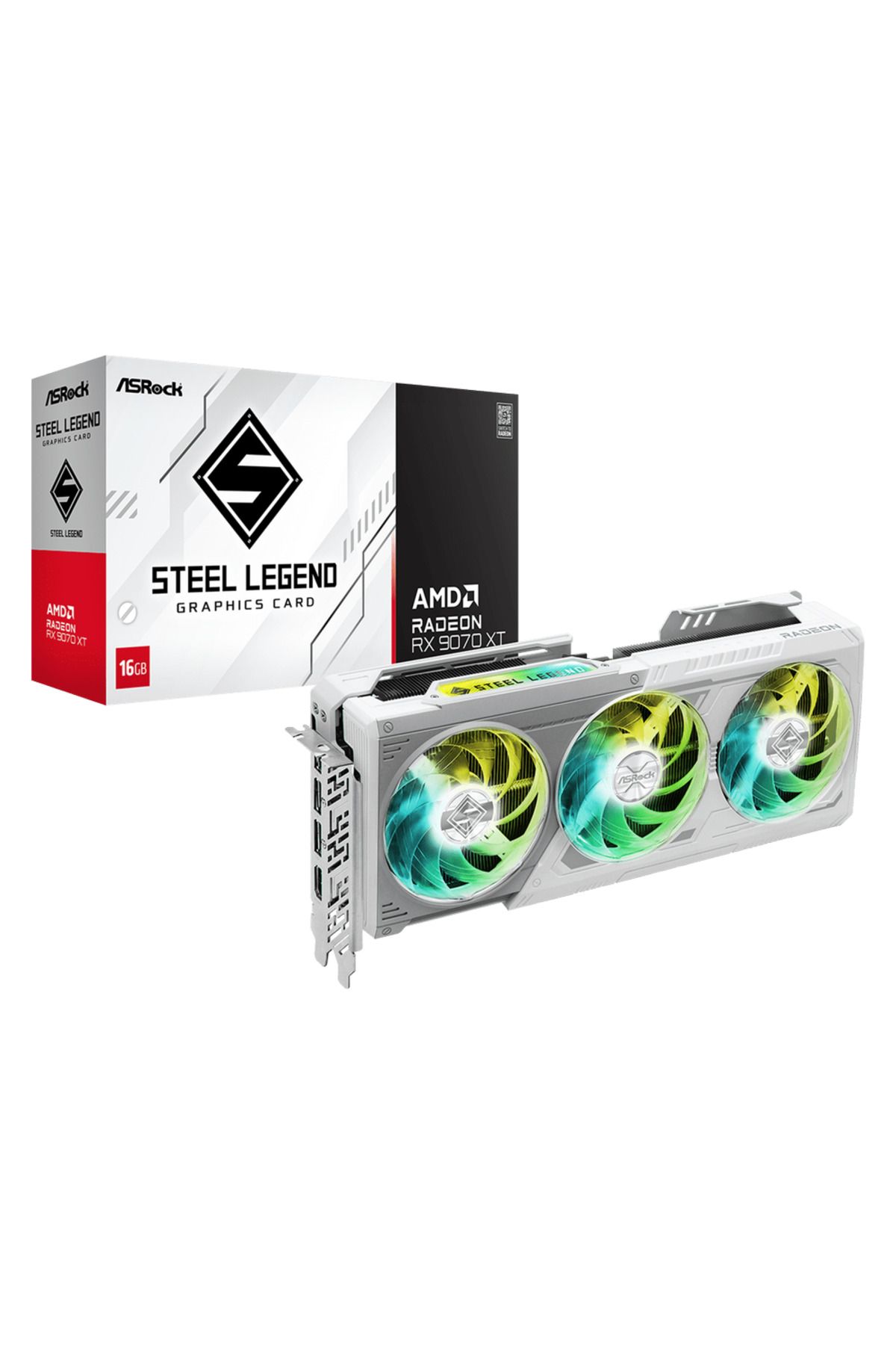 ASROCK-Placa video ASRock AMD Radeon RX 9070 XT Steel Legend, 16GB, GDDR6, 256-bit 2
