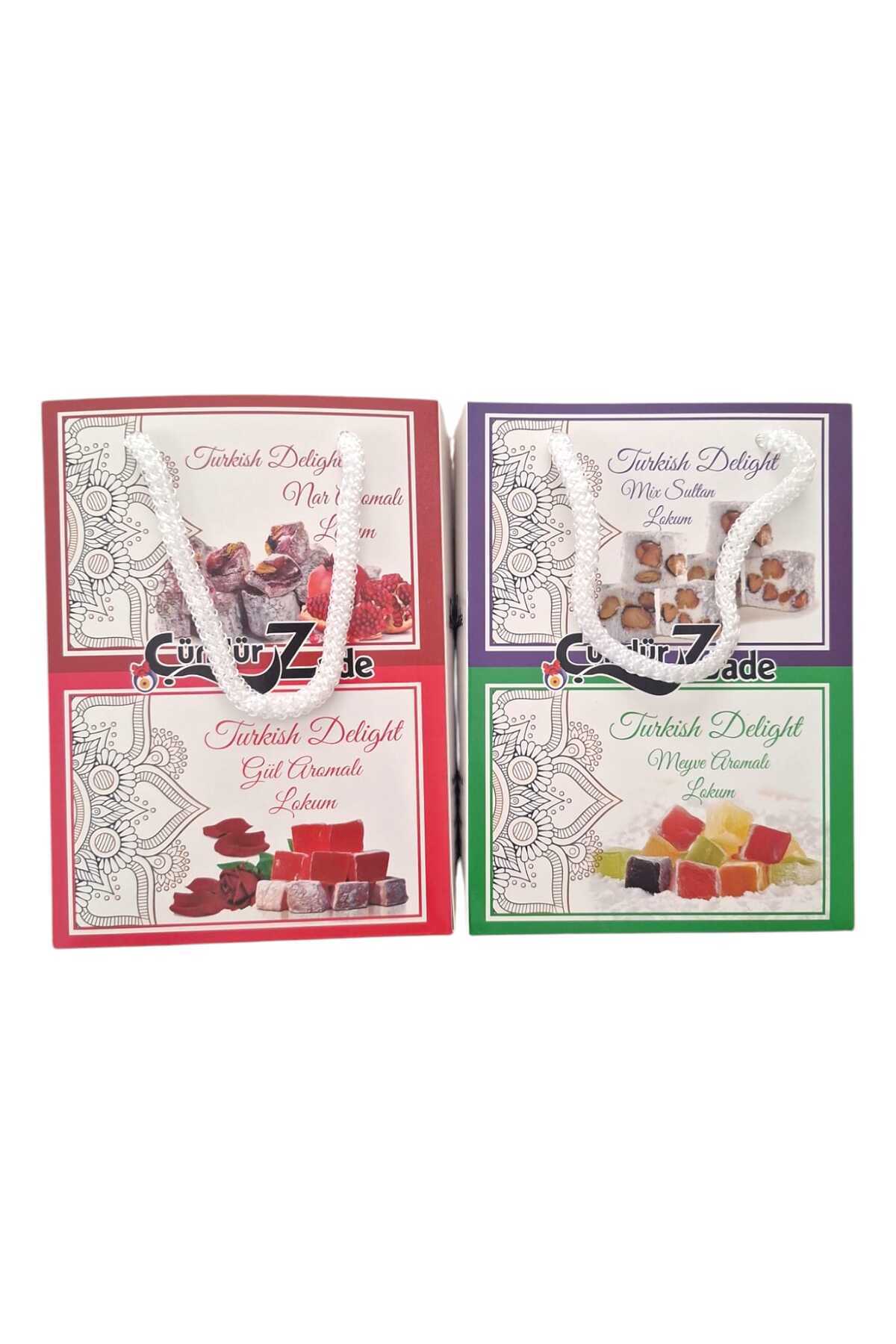 ÇÜNDÜRZADE-Turkish Delight Set with Bag 400 Gr 1