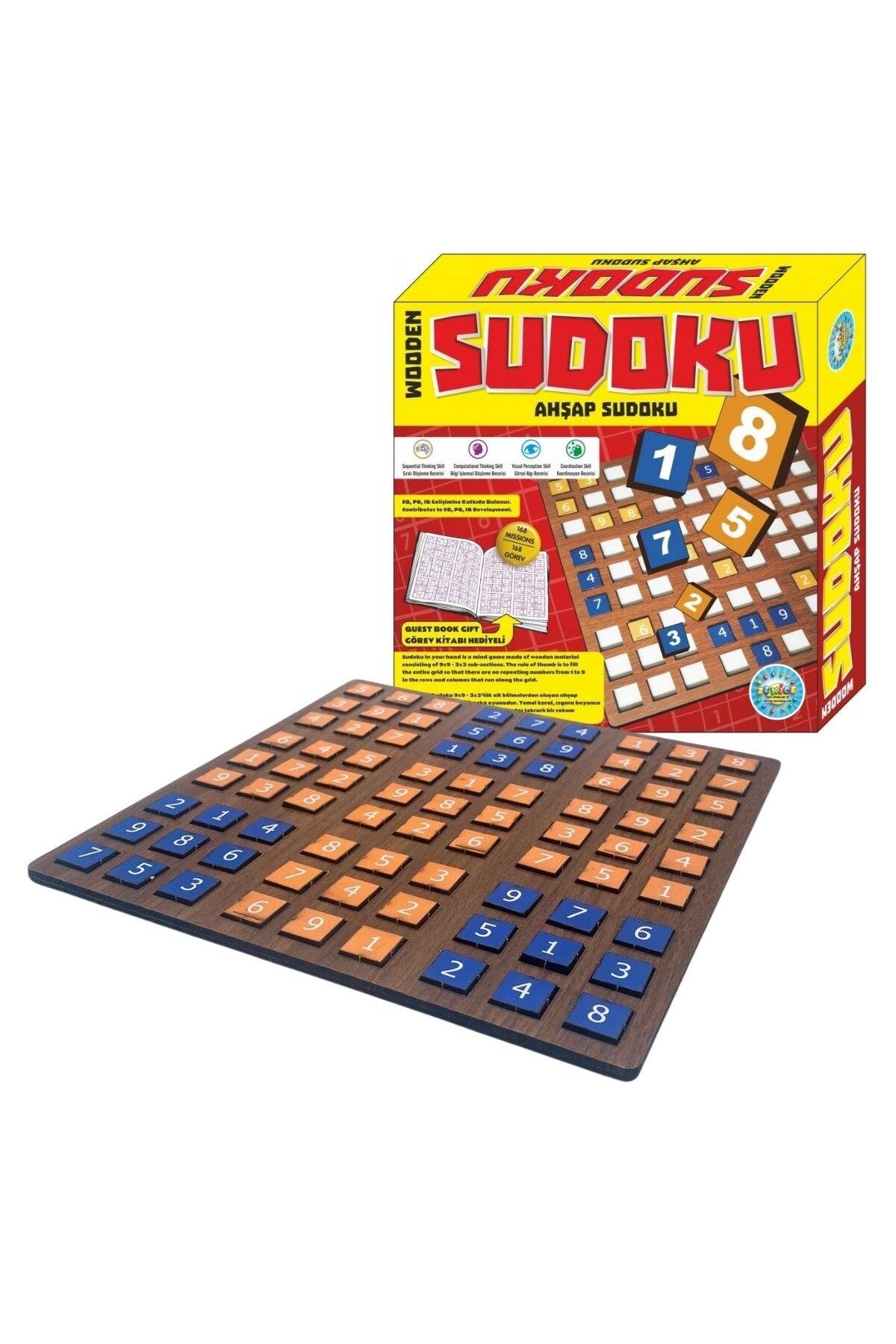 TimeStart 9 Bölümlü Ahşap Sudoku Eğitici Oyun Seti