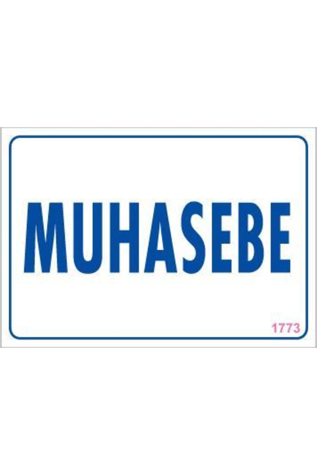 LovelymCo Muhasebe Uyarı Levhası 17,5X25 Kod:1773