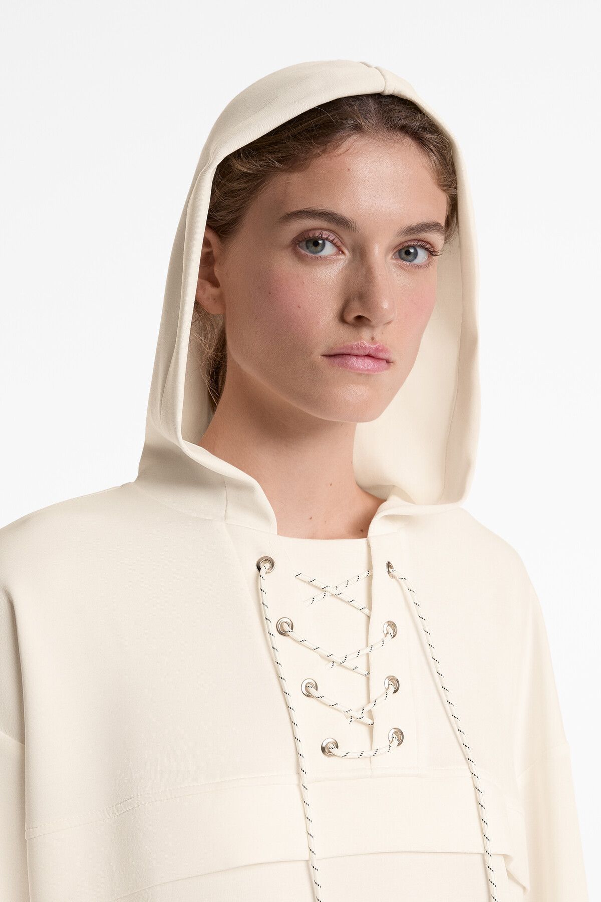 Oysho-Soft Touch criss-cross drawstring sweatshirt with modal 6