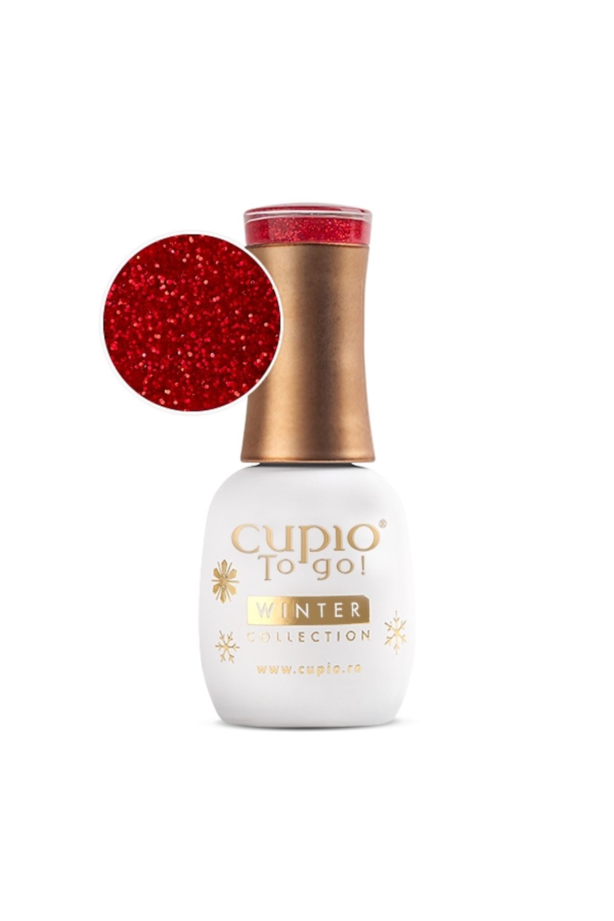 Cupio Oja Semipermanenta Cupio To Go! Colectia De Iarna - Miracle Time 15ml - Mărime unică