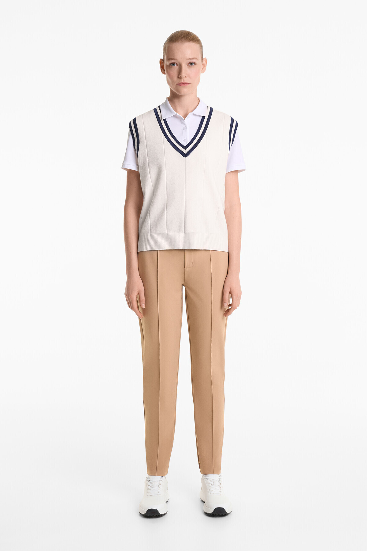 Oysho-Contrast trim knit gilet 4