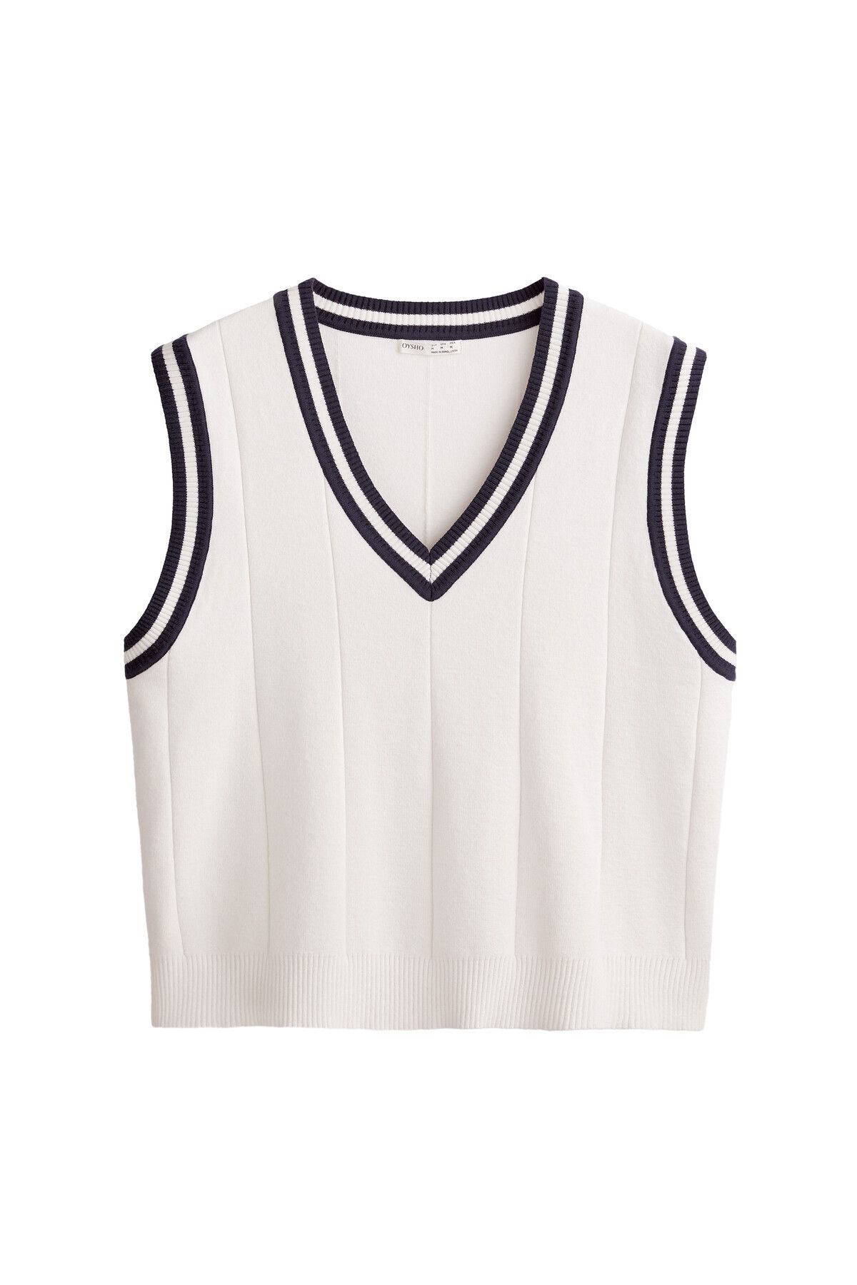 Oysho-Contrast trim knit gilet 3