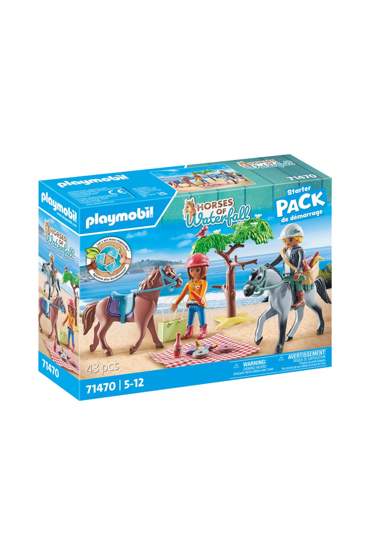 Playmobil -drumetie La Plaja Cu Caii Amelia Si Ben - One Size