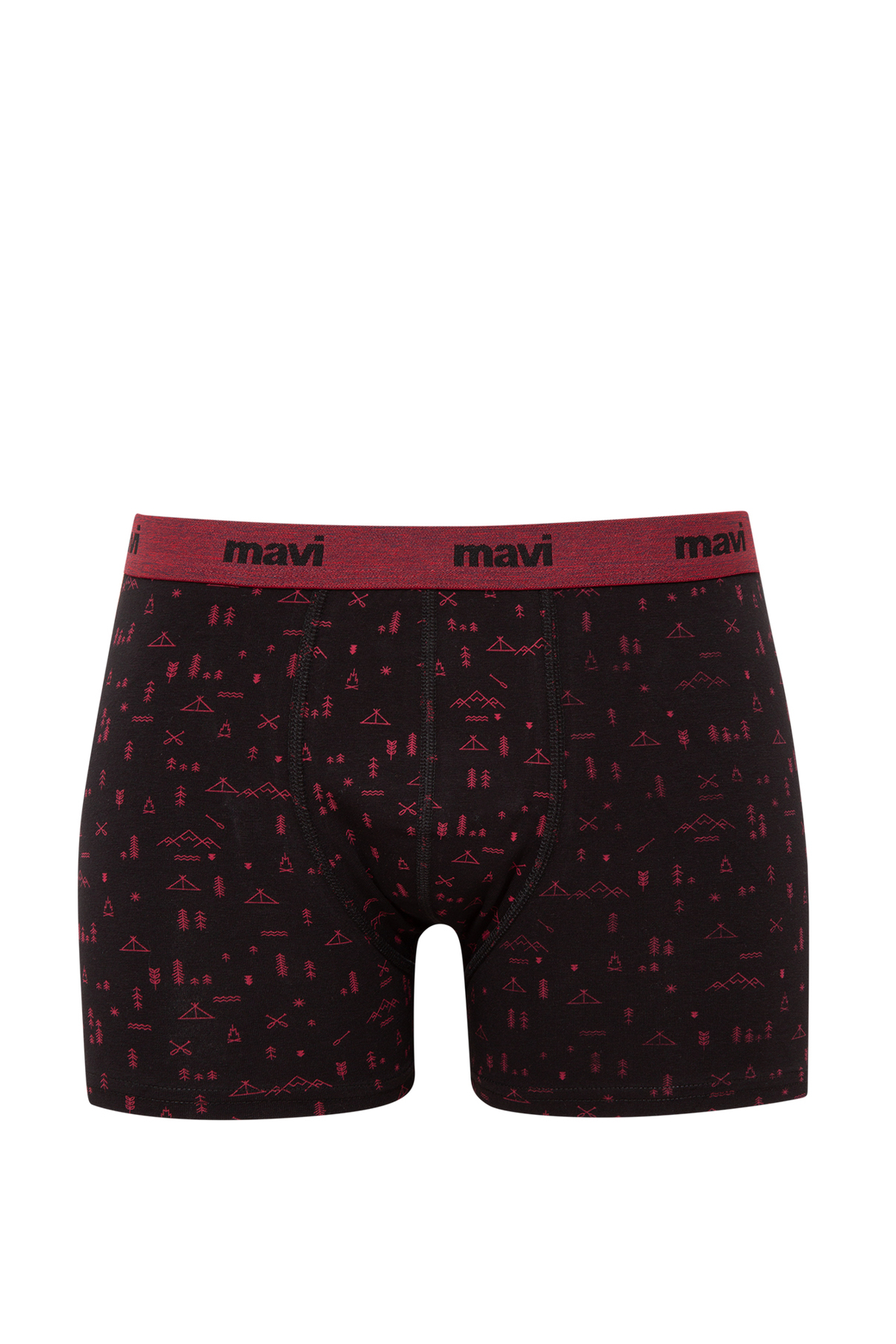 ماوی باکسرهای مشکی چاپ گرافیکی 092631-900