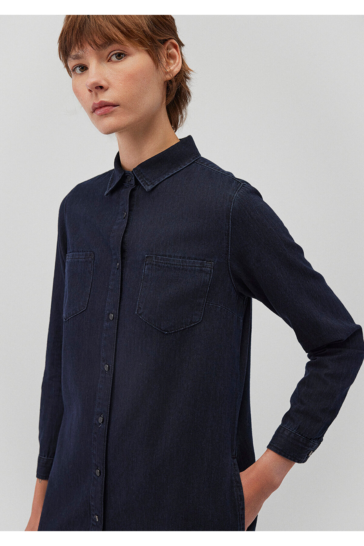 Mavi-Liz Casual Indigo Si Jean Dress 130656 -85601 3