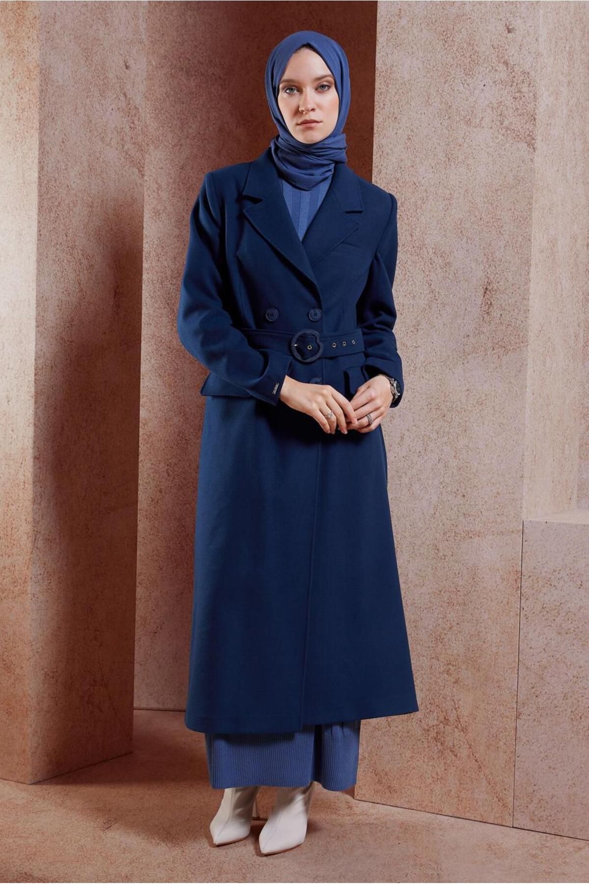 مانتو کمربندی 90504 Alvina