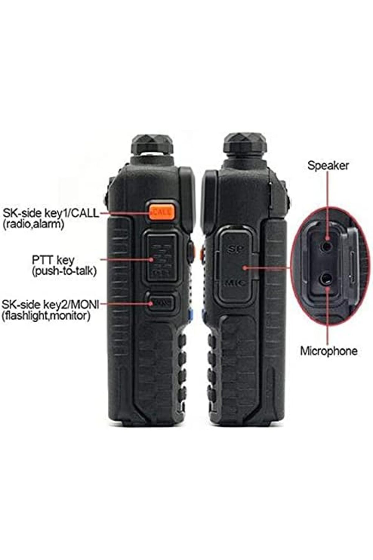 COOYA-Dual Band FM Transceiver,5W,1800 MAH,Support Manually Program,High/Low TX Power,18.5x10x10.7 cm 3