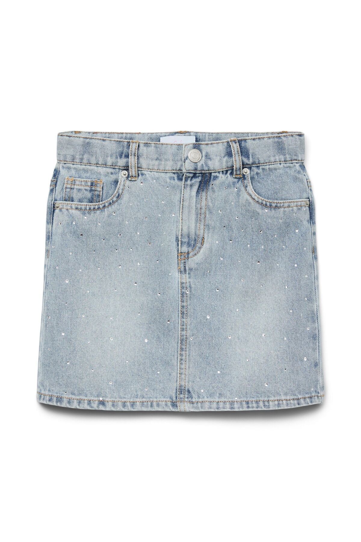 Vero Moda Girl-Jeansrock VMBLING Mittlere Taille Kurzer Rock 1