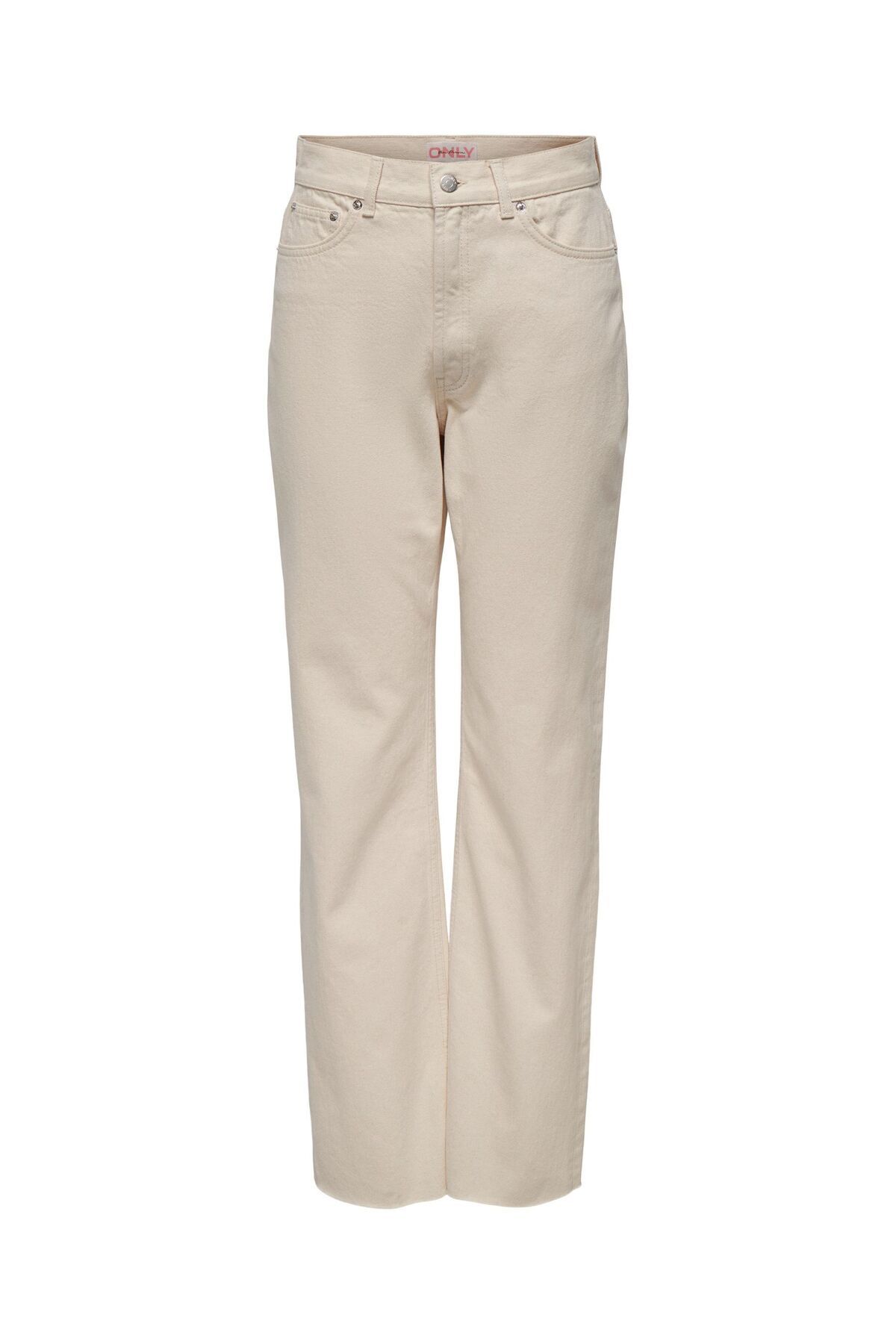 ONLY-Straight-Fit jeans ONLRILEY Hohe Taille Gerade geschnitten Jeans 2