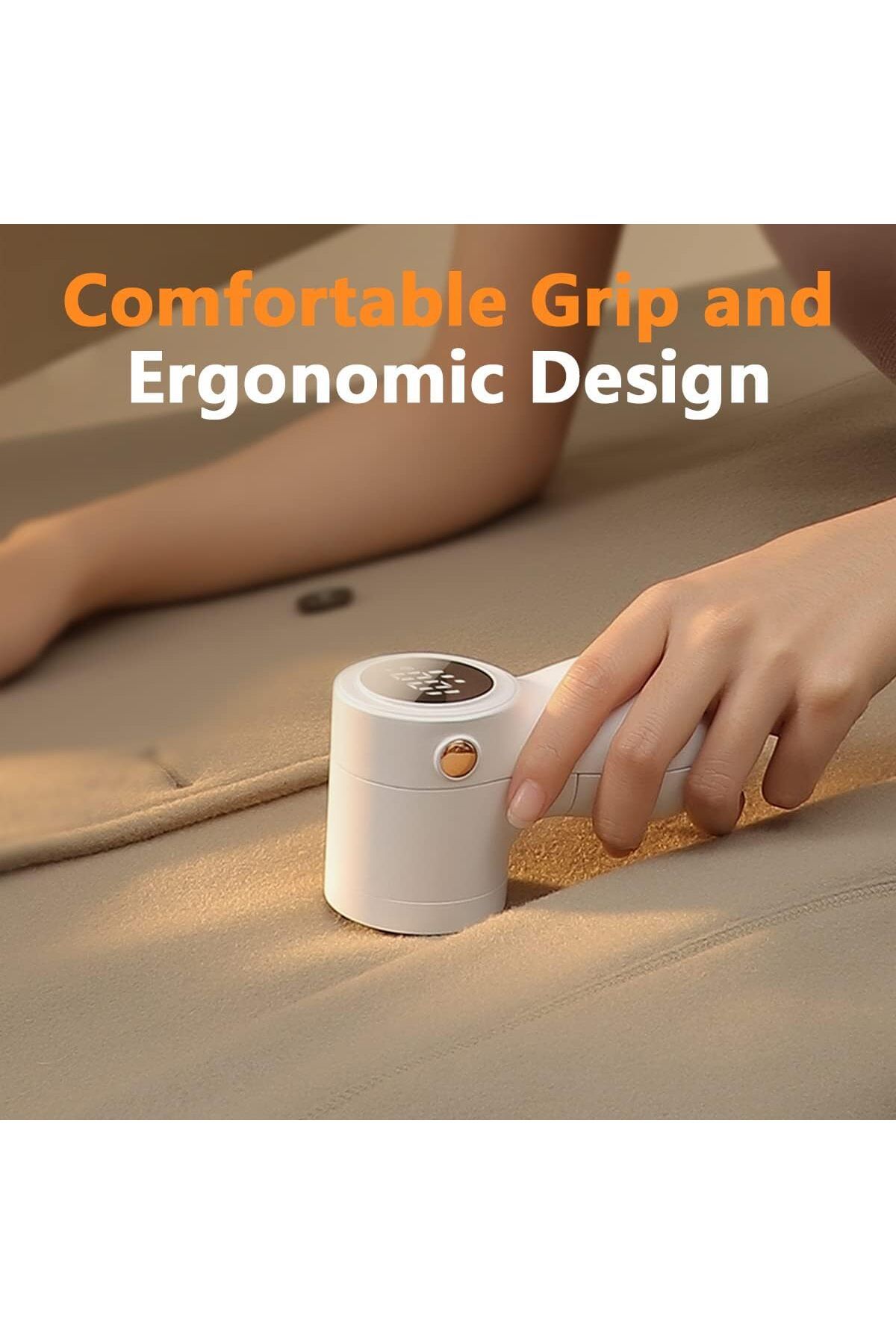 COOYA-Rechargeable Fabric Shaver with 3 Blades, 3-Speeds Defuzzer for Removing Fuzz and Pill from Sweater 7