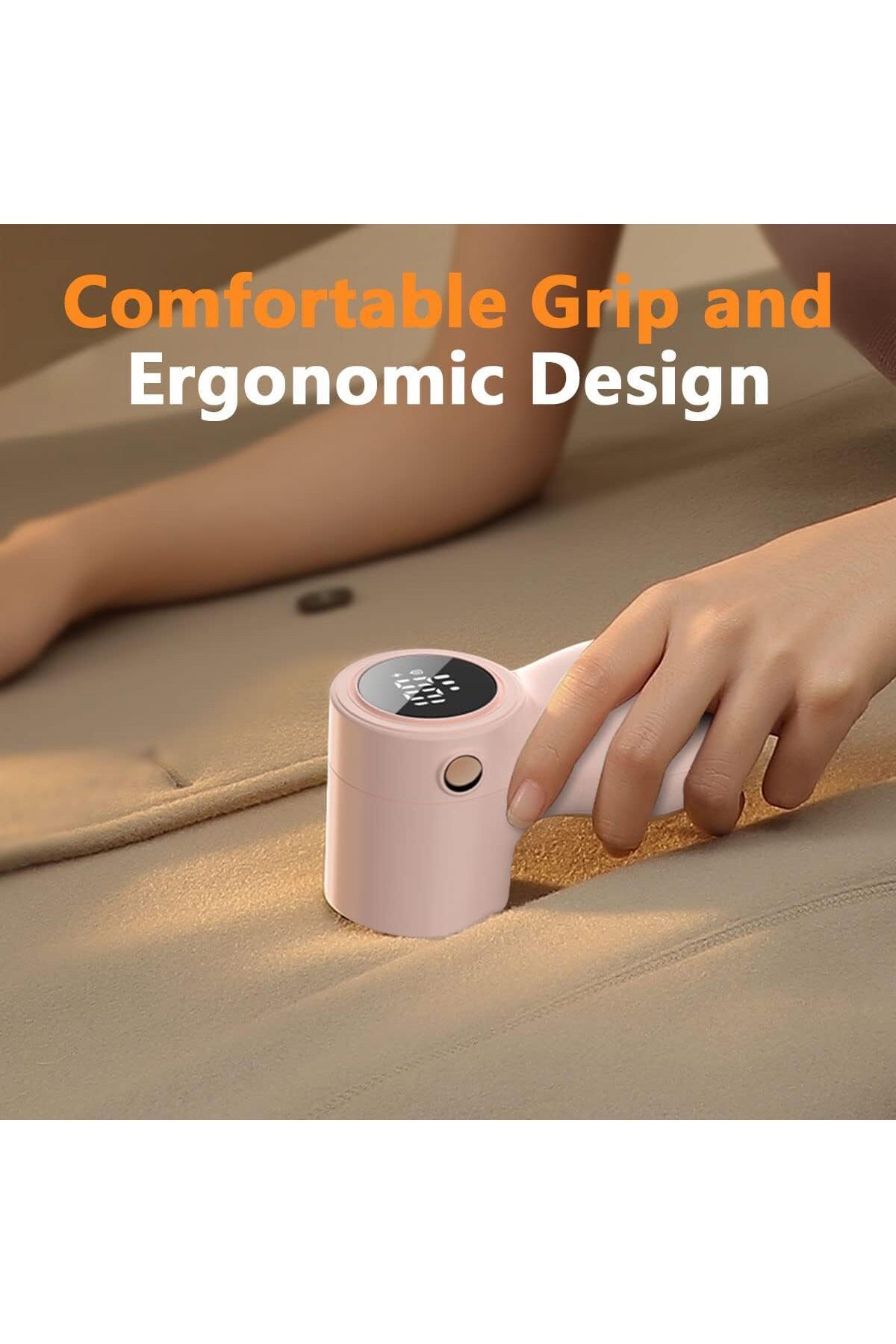 COOYA-Rechargeable Fabric Shaver, Fast and Smart Lint Remover with 3 Replaceable Blades 6