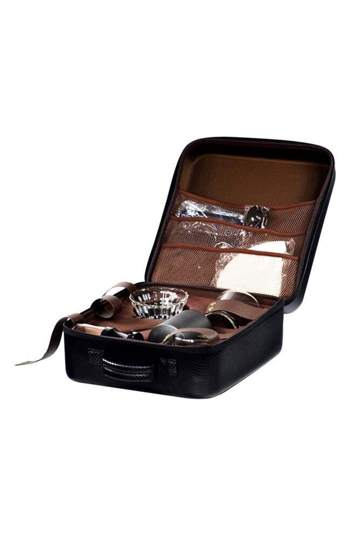 COOYA-Hand Brewed Coffee Set with 600ml Capacity Carrying Case,Portable and Durable for Traveling,Black 5